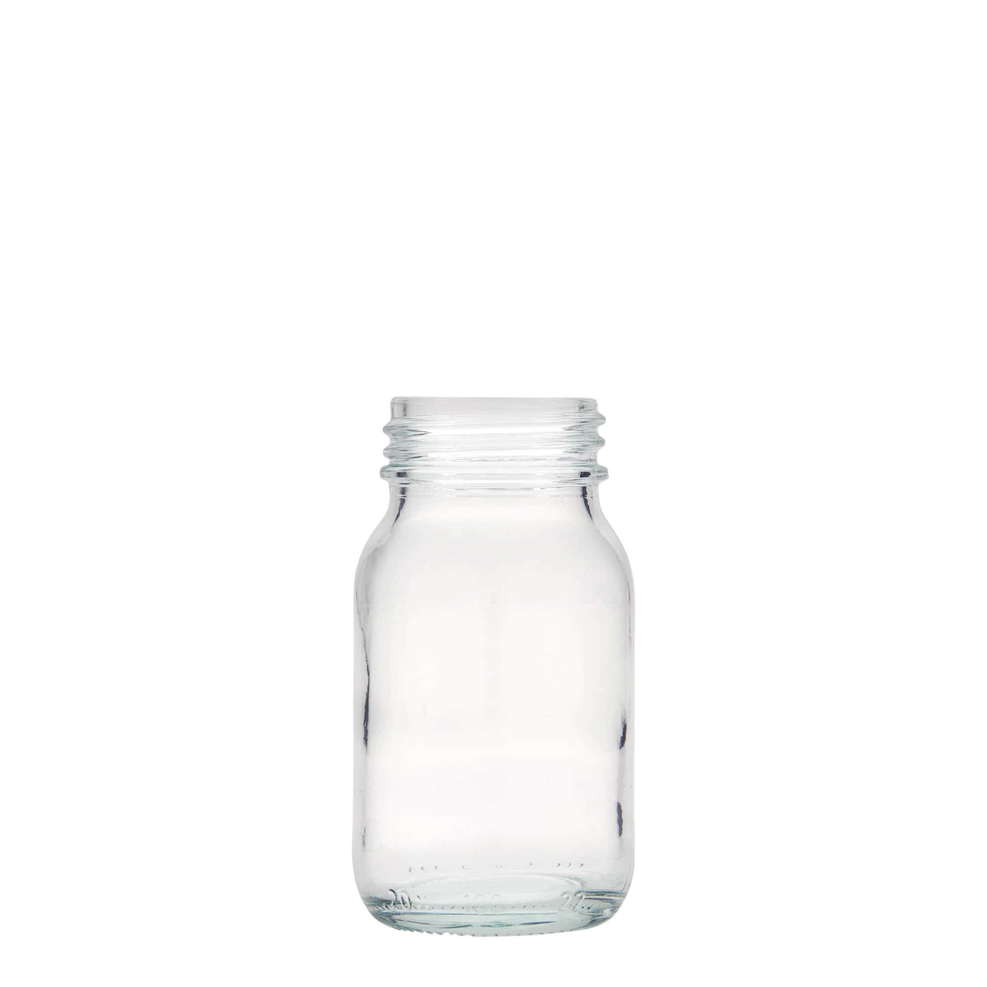 Frasco de gargalo largo de 100 ml, boca: DIN 40