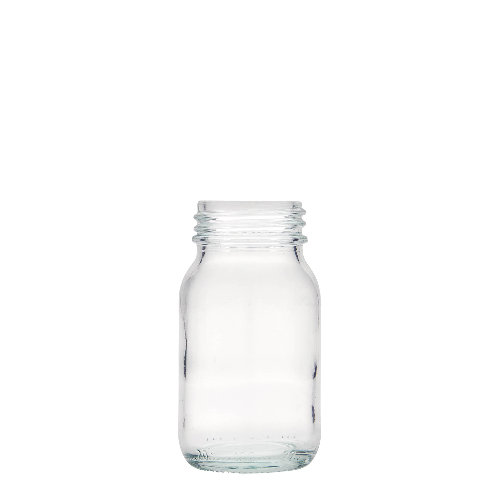 Frasco de gargalo largo de 100 ml, boca: DIN 40
