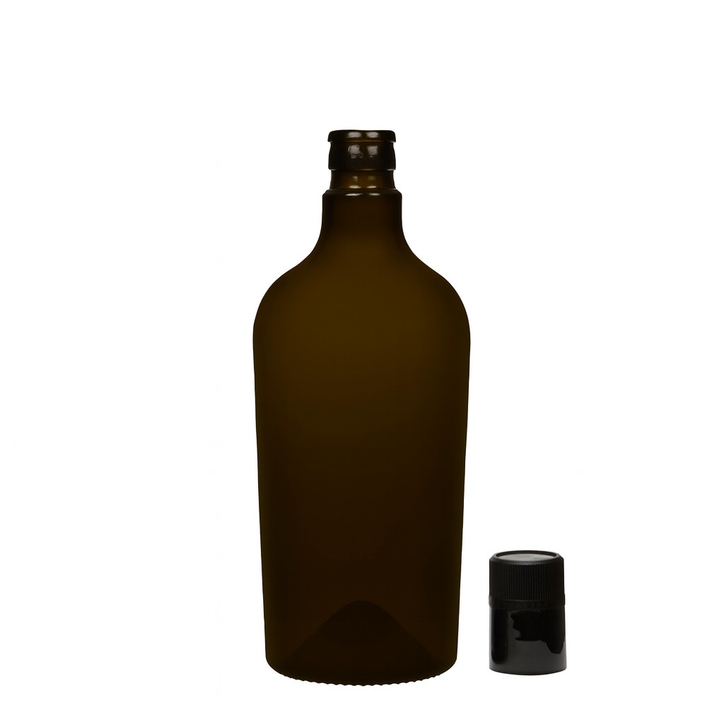 750 ml Garrafa de vinagre/óleo 'Oleum', vidro, verde antigo, bocal: DOP 750 ml Garrafa de vinagre/óleo 'Oleum', vidro, verde antigo, bocal: DOP