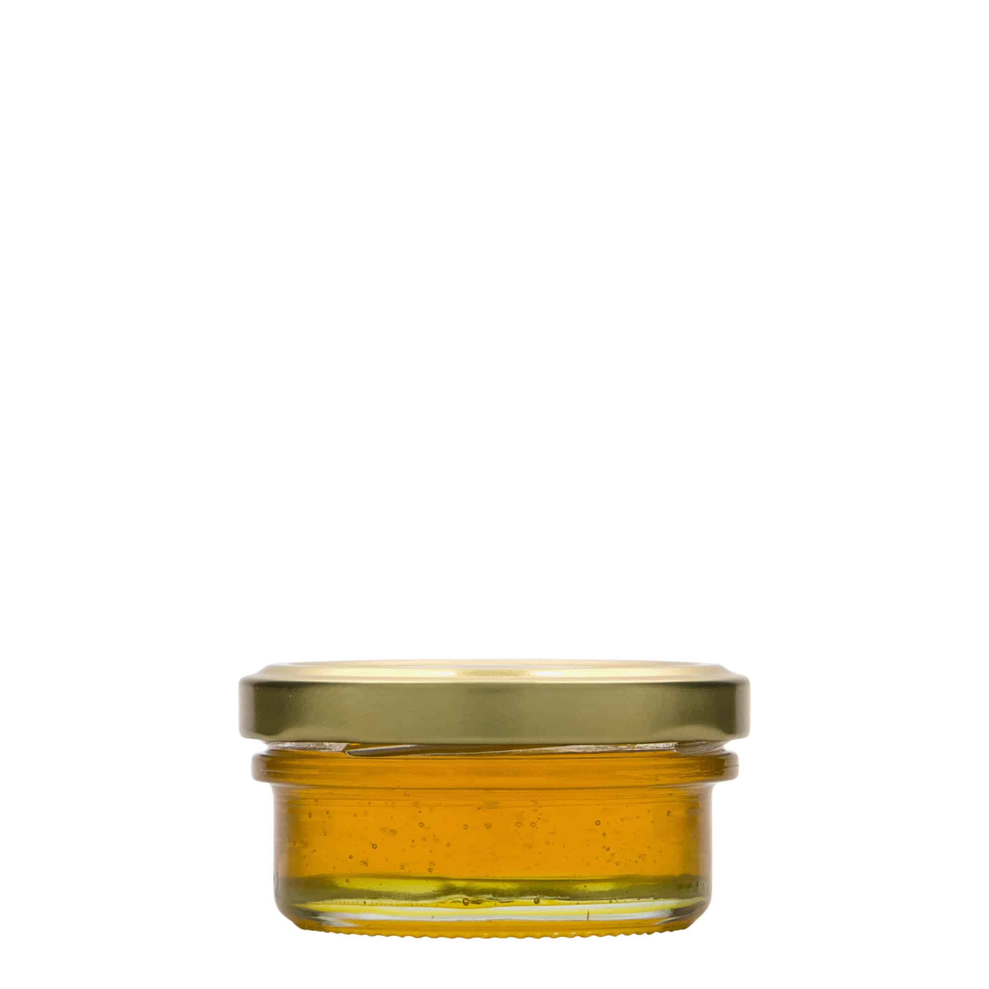 65 ml frasco de vidro plano, boca: Twist-Off (TO 66)