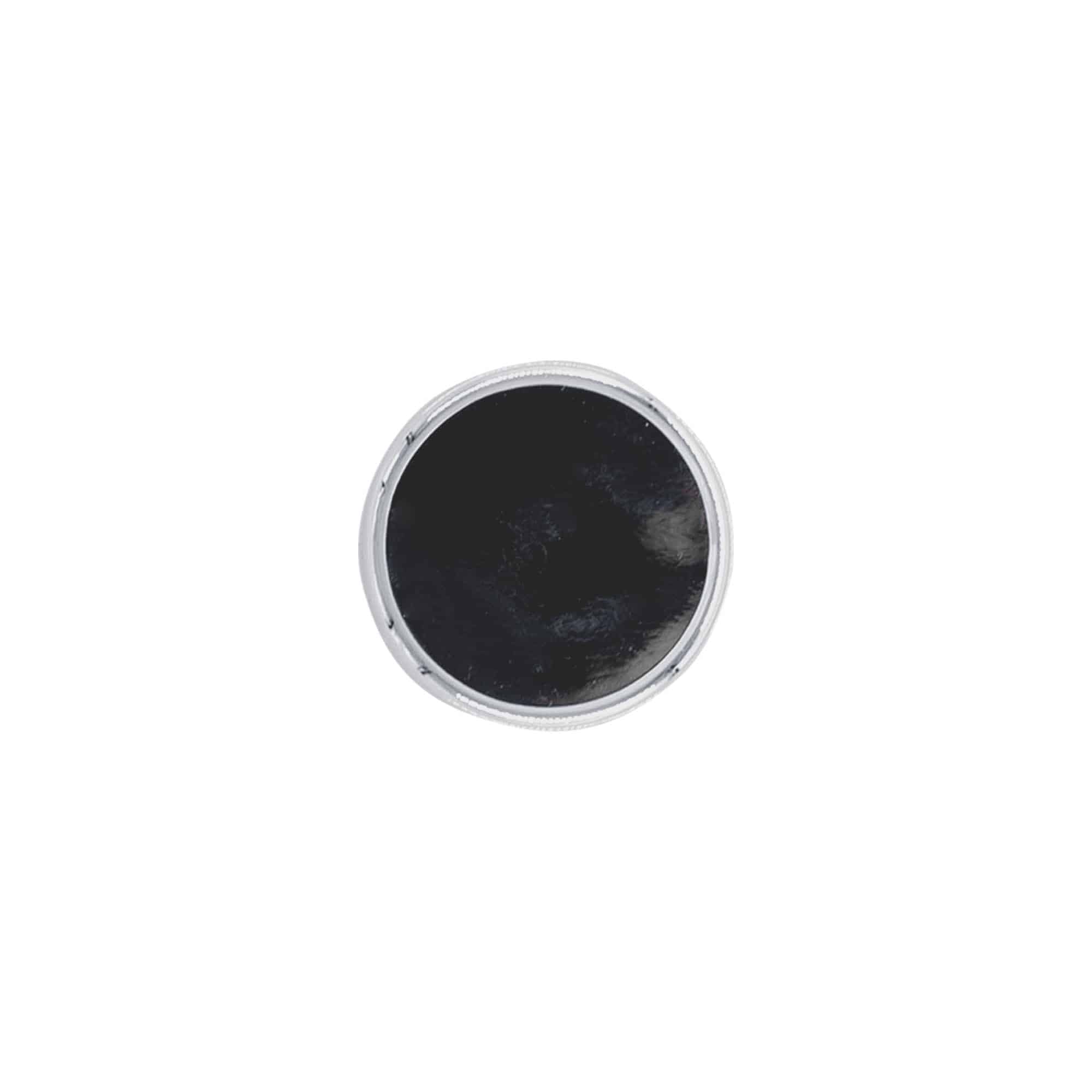 Rolha de pega 19 mm, plástico, prateada, para boca: cortiça