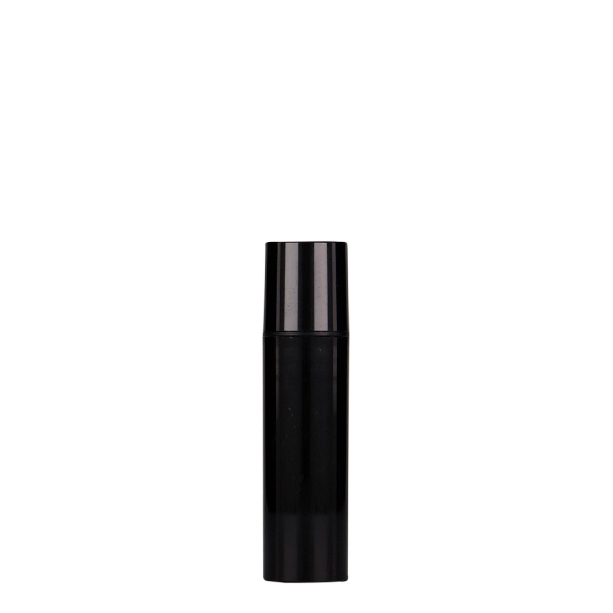 Doseador Airless de 10 ml 'Nano', plástico PP, preto