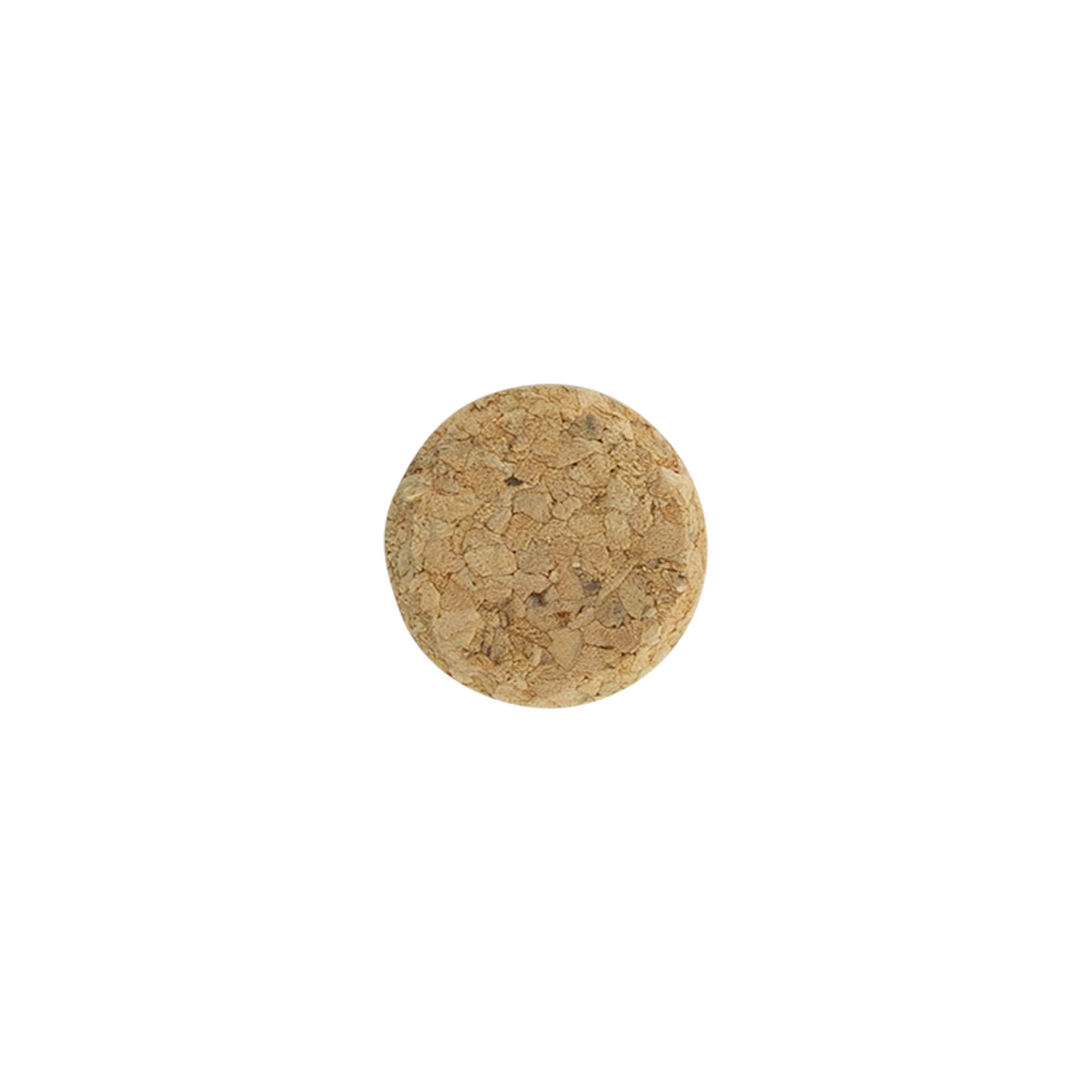Rolha de vinho 22,5 mm, rolha prensada, bege, para gargalo: rolha