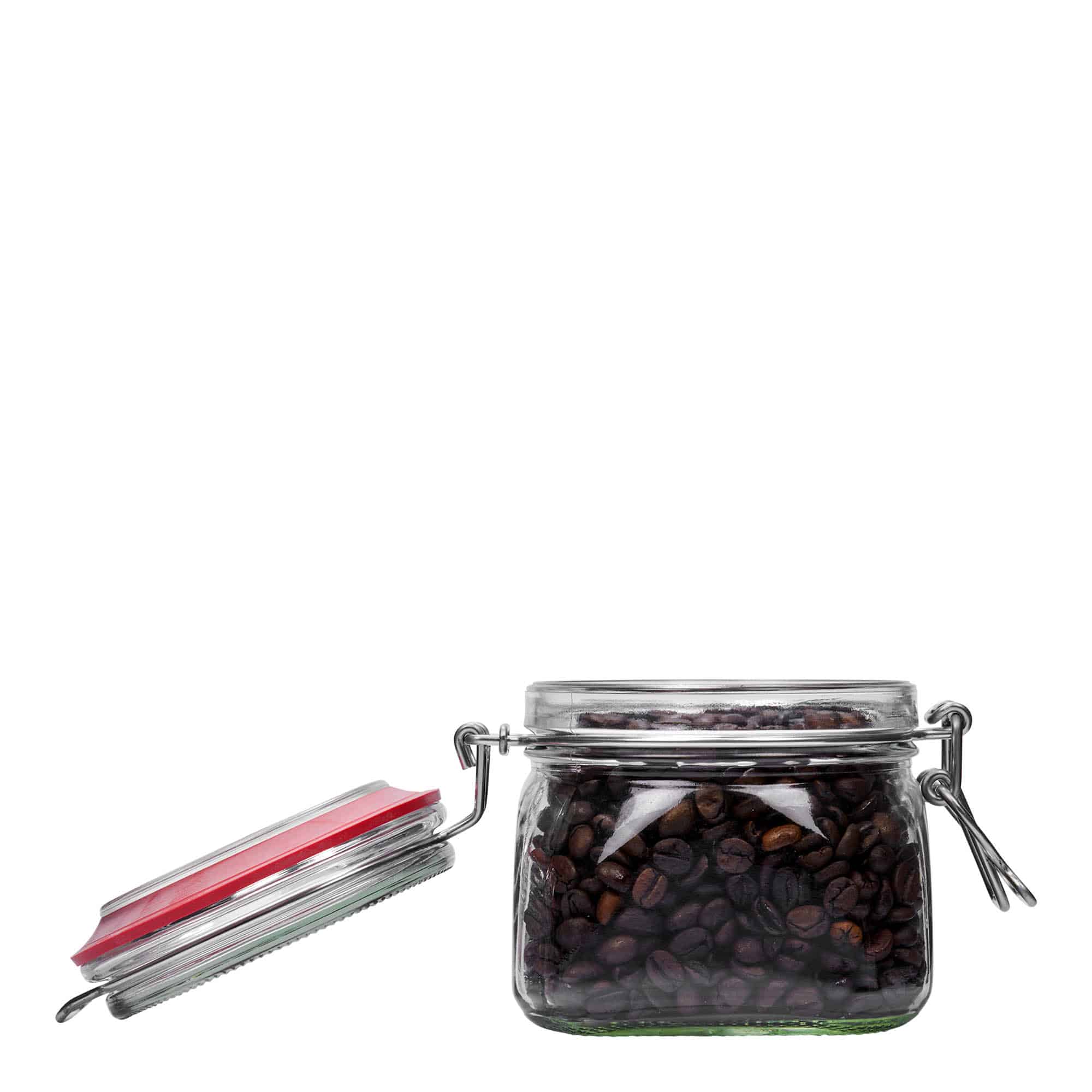 550 ml frasco quadrado com fecho de mola, boca: fecho de mola