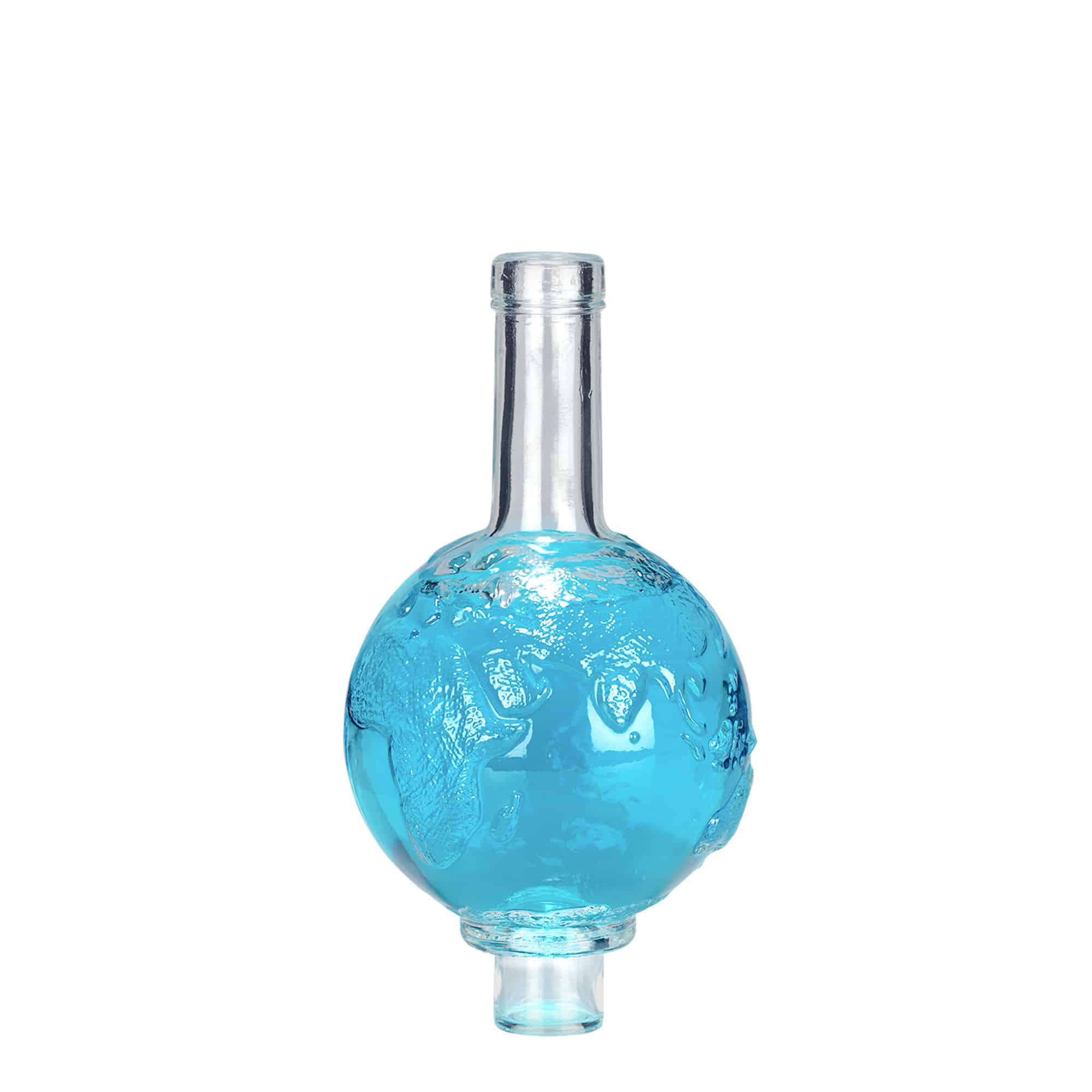 Garrafa de vidro de 500 ml 'Globus', Boca: Cortiça