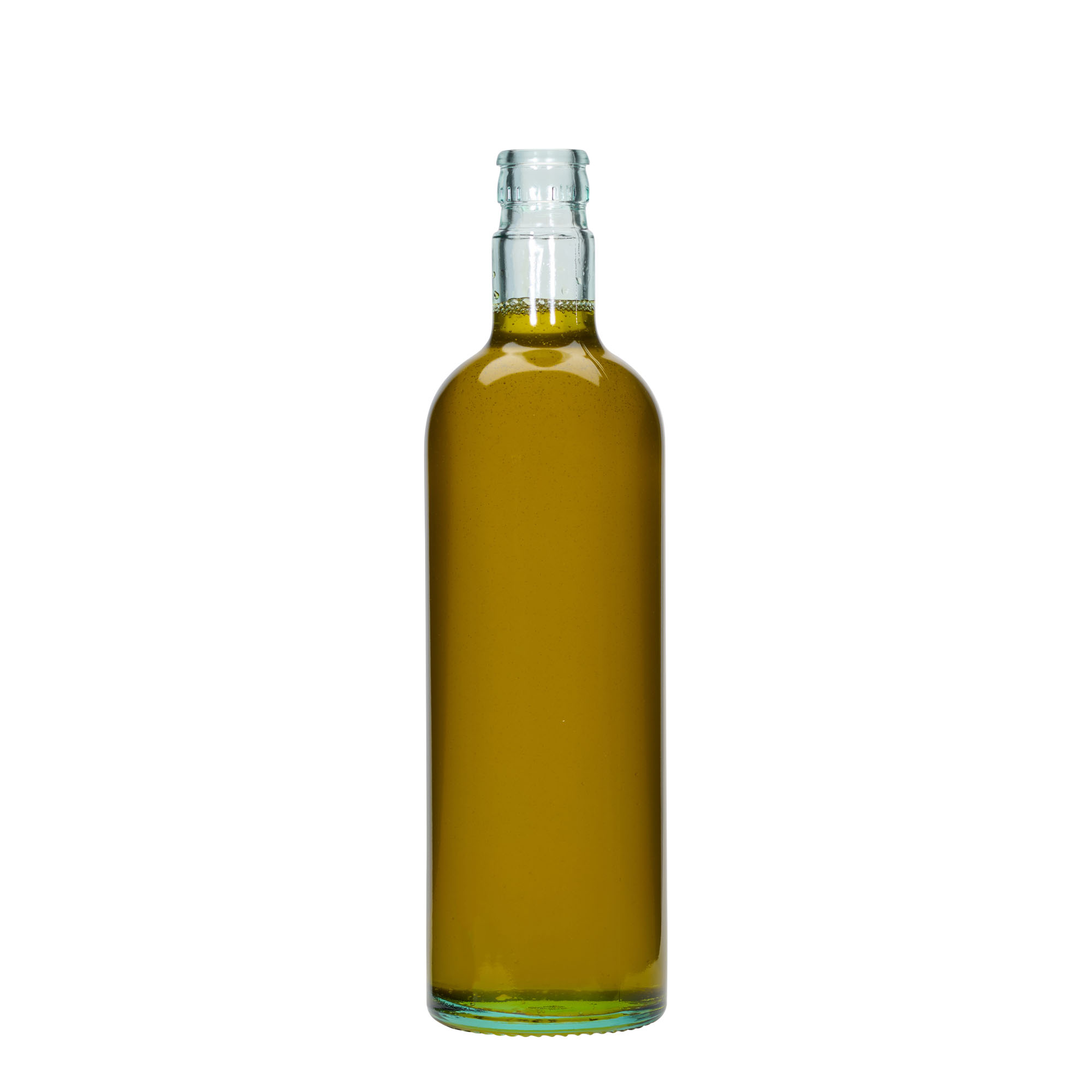 750 ml Garrafa para azeite e vinagre 'Willy New', vidro, verde luz, boca: DOP
