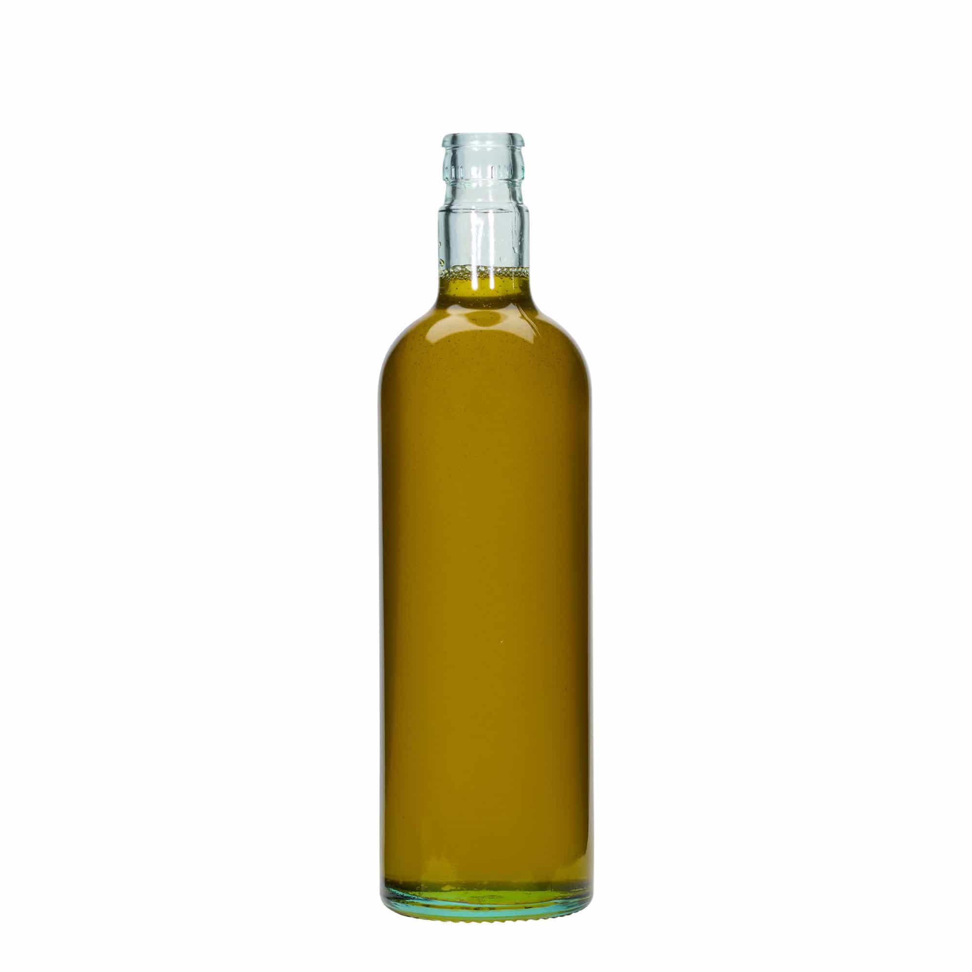 750 ml Garrafa para azeite e vinagre 'Willy New', vidro, verde luz, boca: DOP