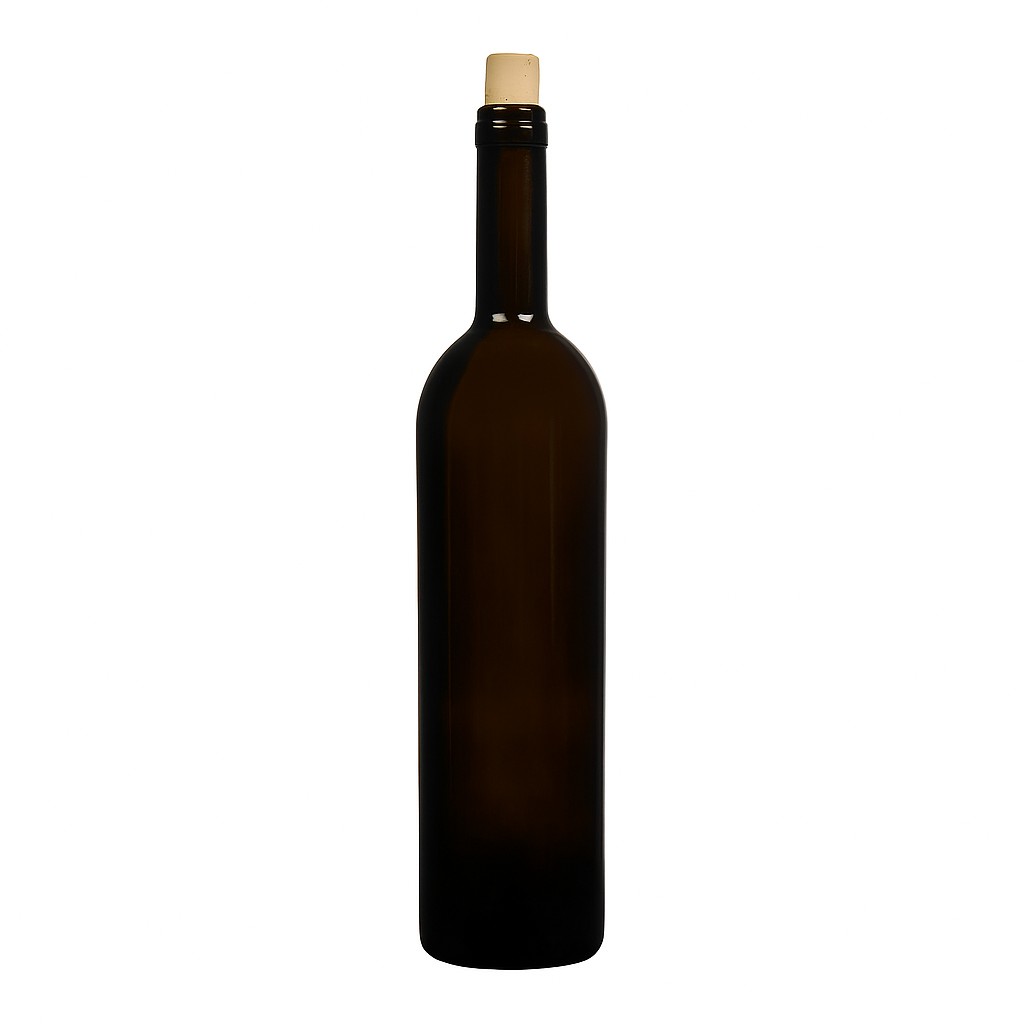 Garrafa de vinho de 750 ml 'Liberty', verde antigo, bocal: cortiça