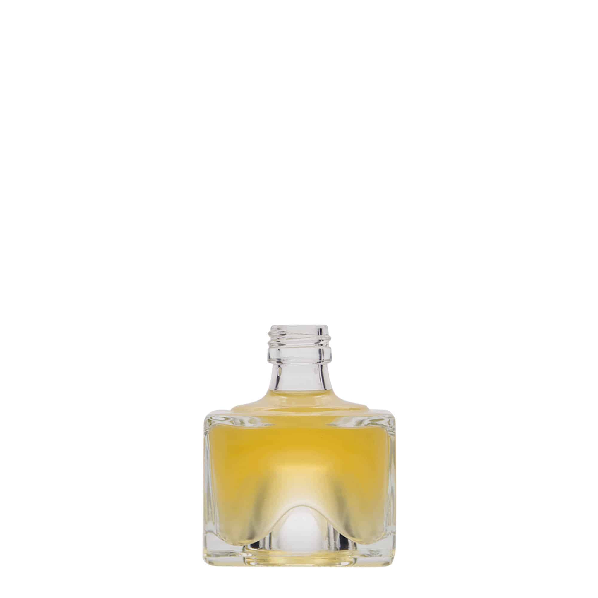 Frasco de vidro de 40 ml 'Cocolores', quadrado, bocal: PP 18