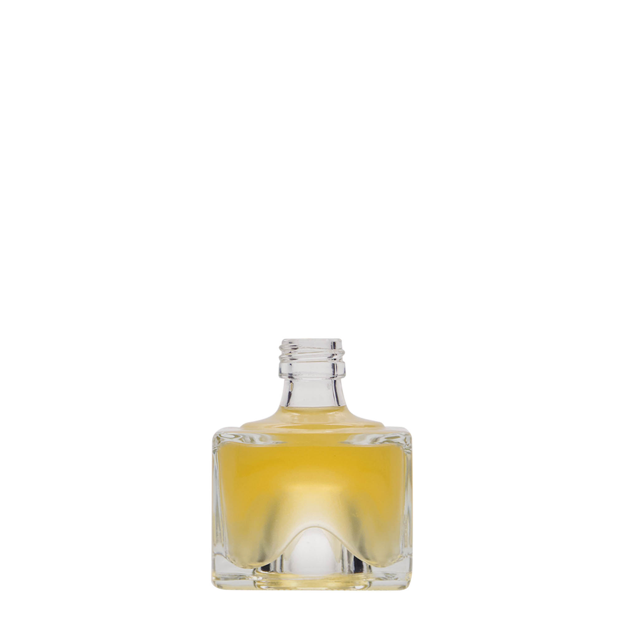 Frasco de vidro de 40 ml 'Cocolores', quadrado, bocal: PP 18