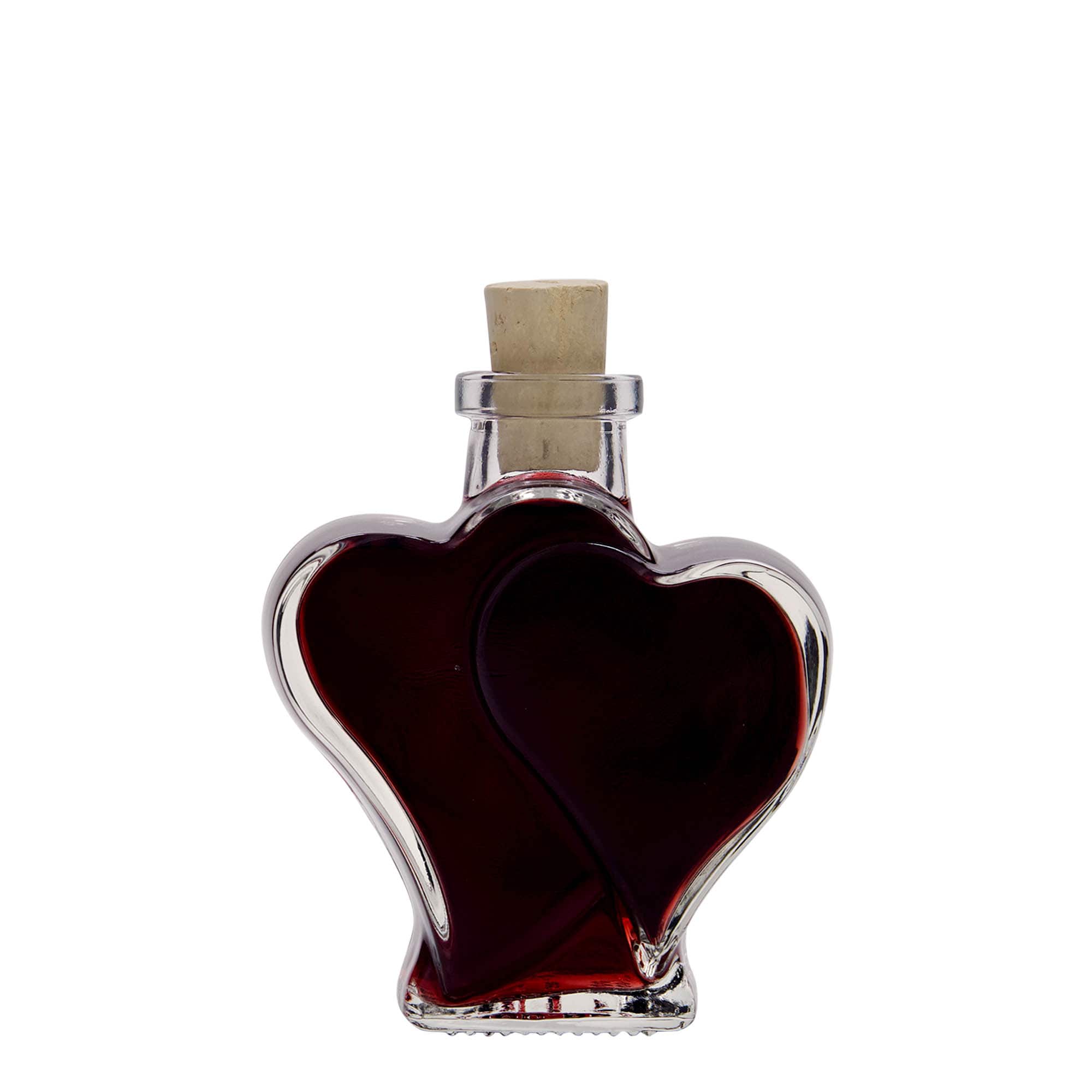 200 ml Garrafa de vidro 'Doppelherz', boca: Cortiça