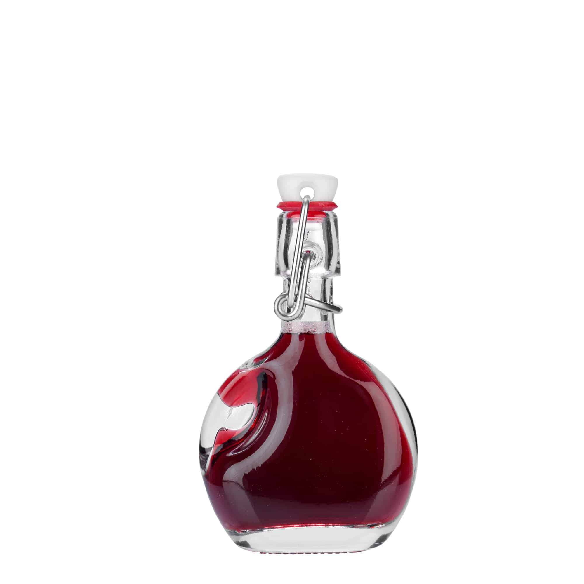 Frasco de vidro de 40 ml 'Lukas', oval, bocal: fecho de pressão