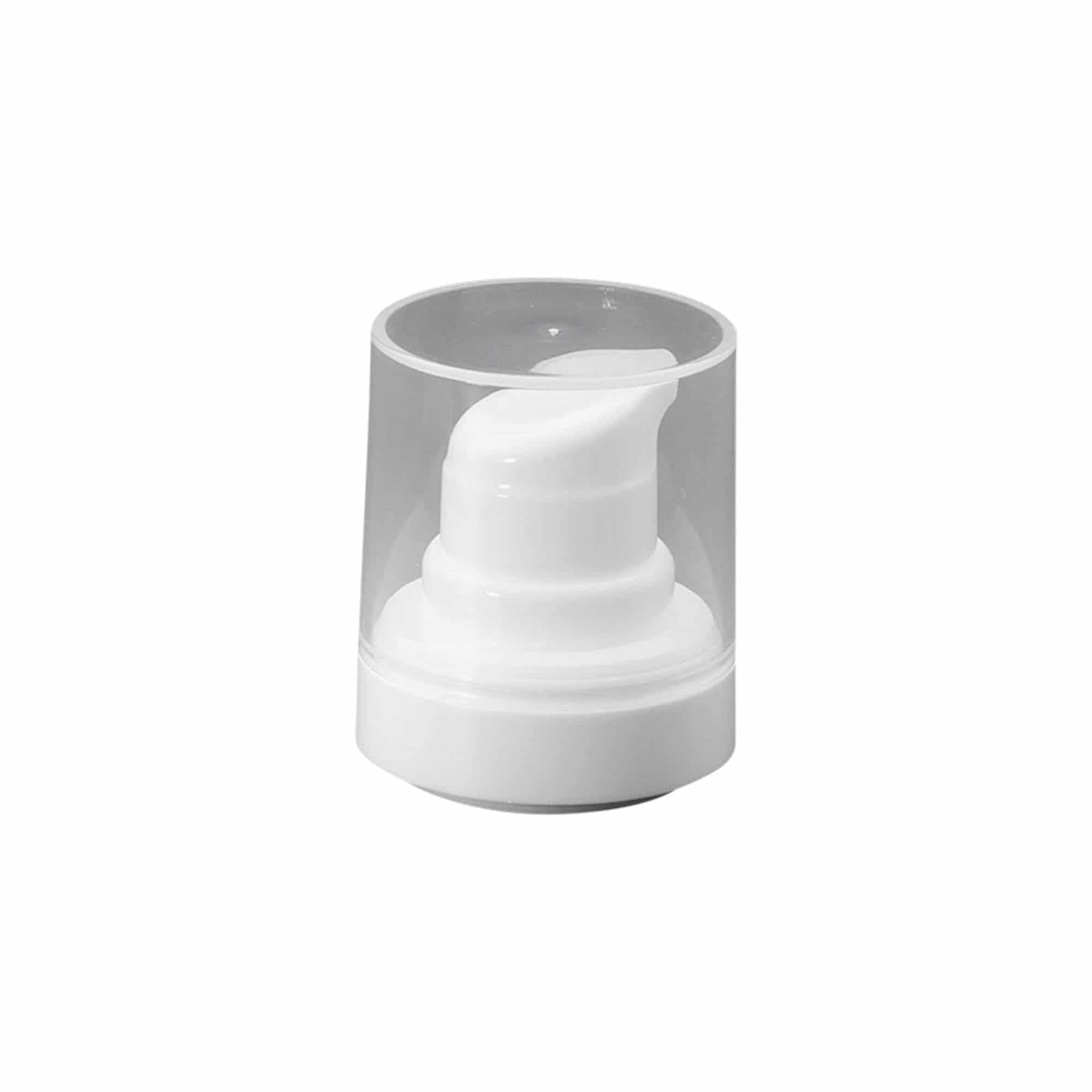 Dispensador de bomba Airless 'Micro', plástico PP, branco Dispensador de bomba Airless 'Micro', plástico PP, branco