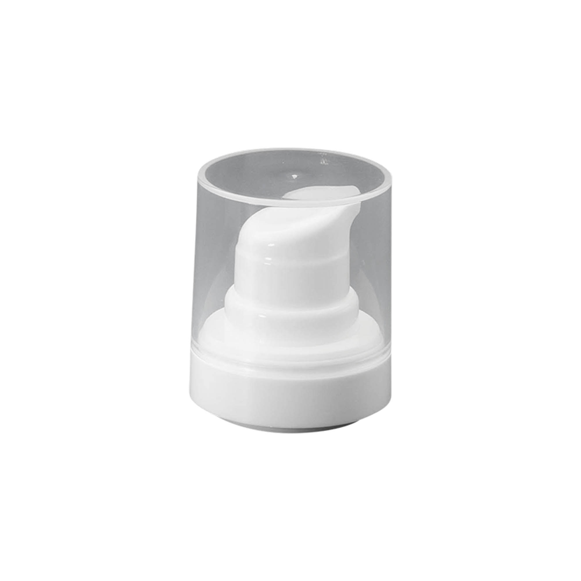 Cabeça de bomba dispensadora airless 'Micro', plástico PP, branco