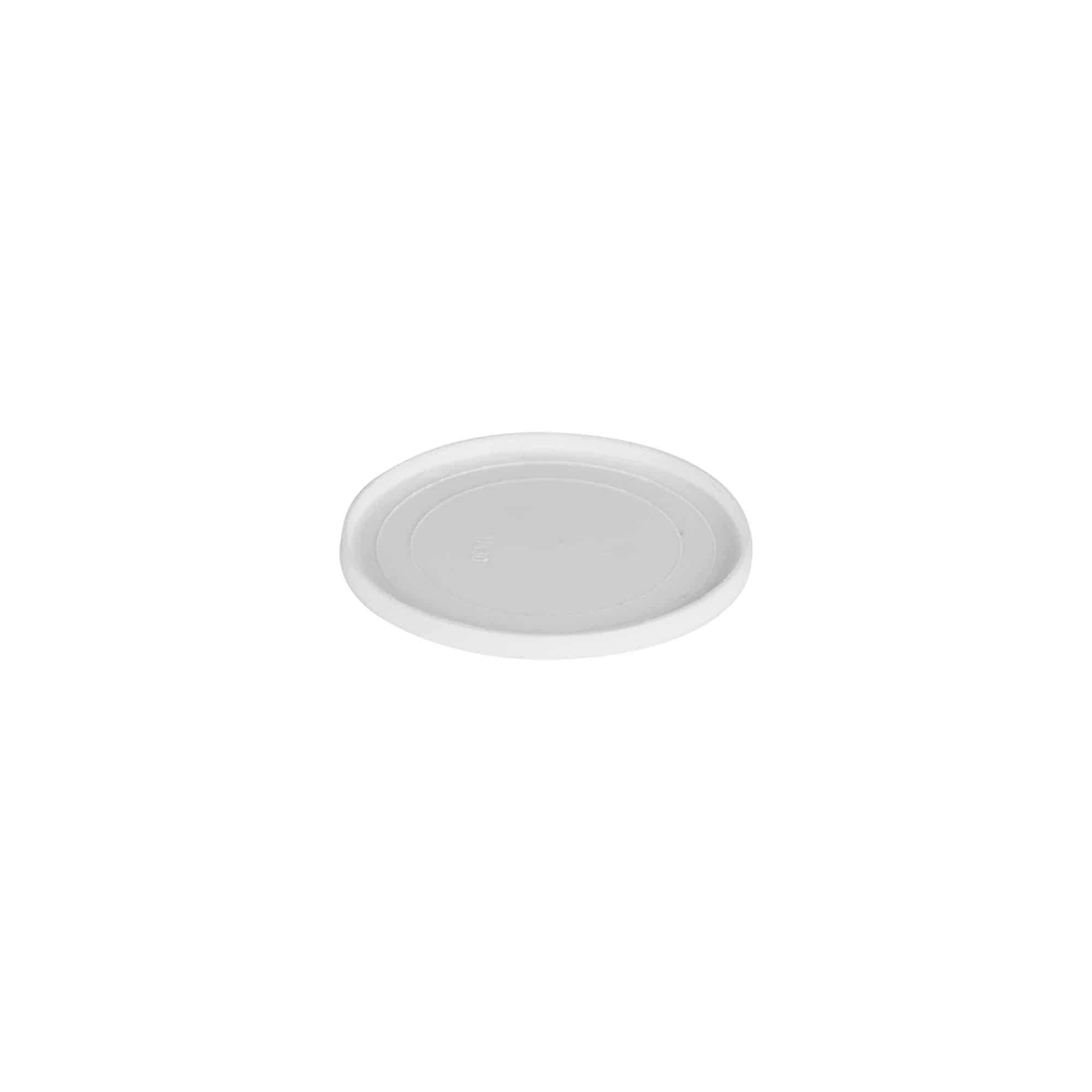 15 ml Placa de cobertura 'Bianca', plástico PP, branco