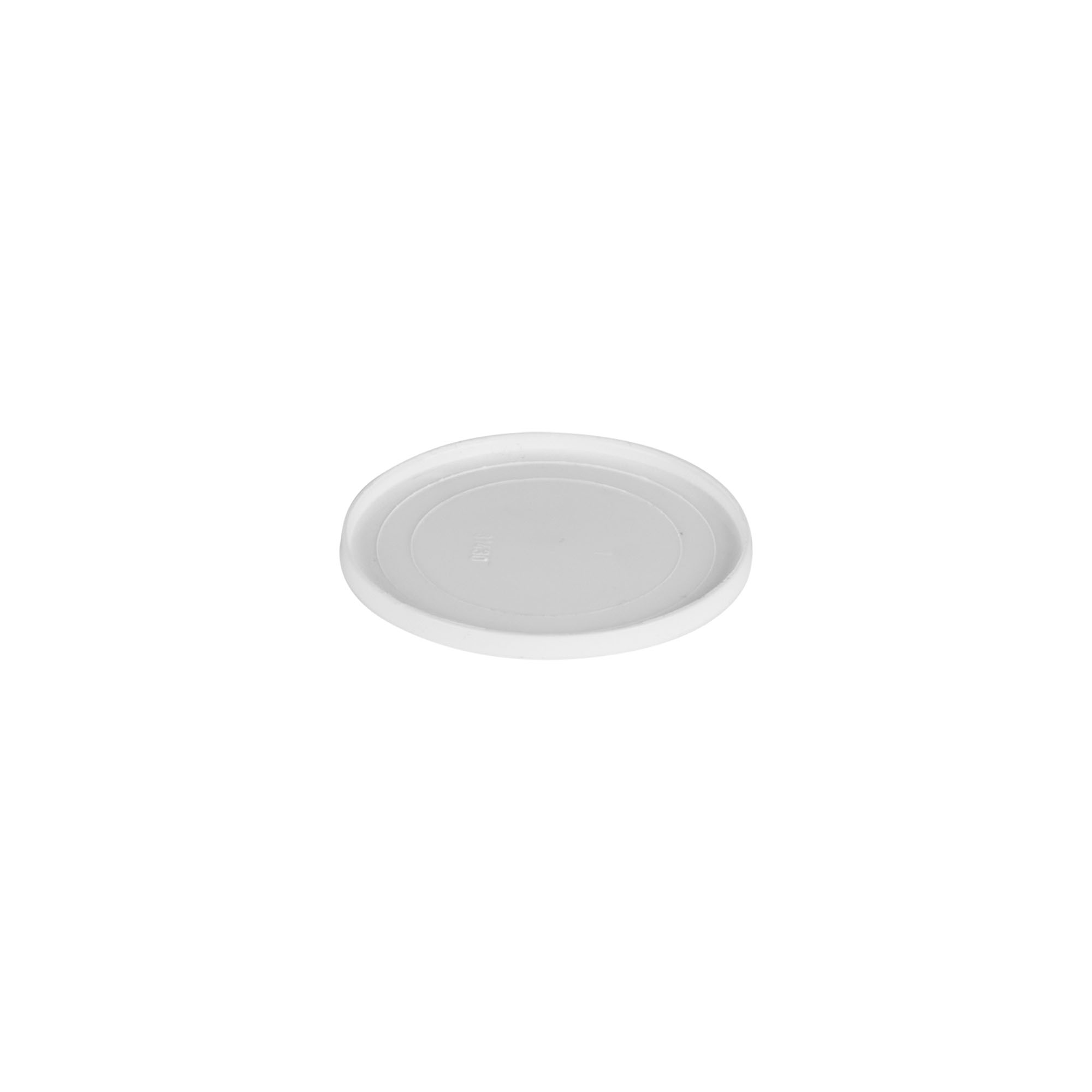 Disco de cobertura para 15 ml 'Bianca', plástico PP, branco