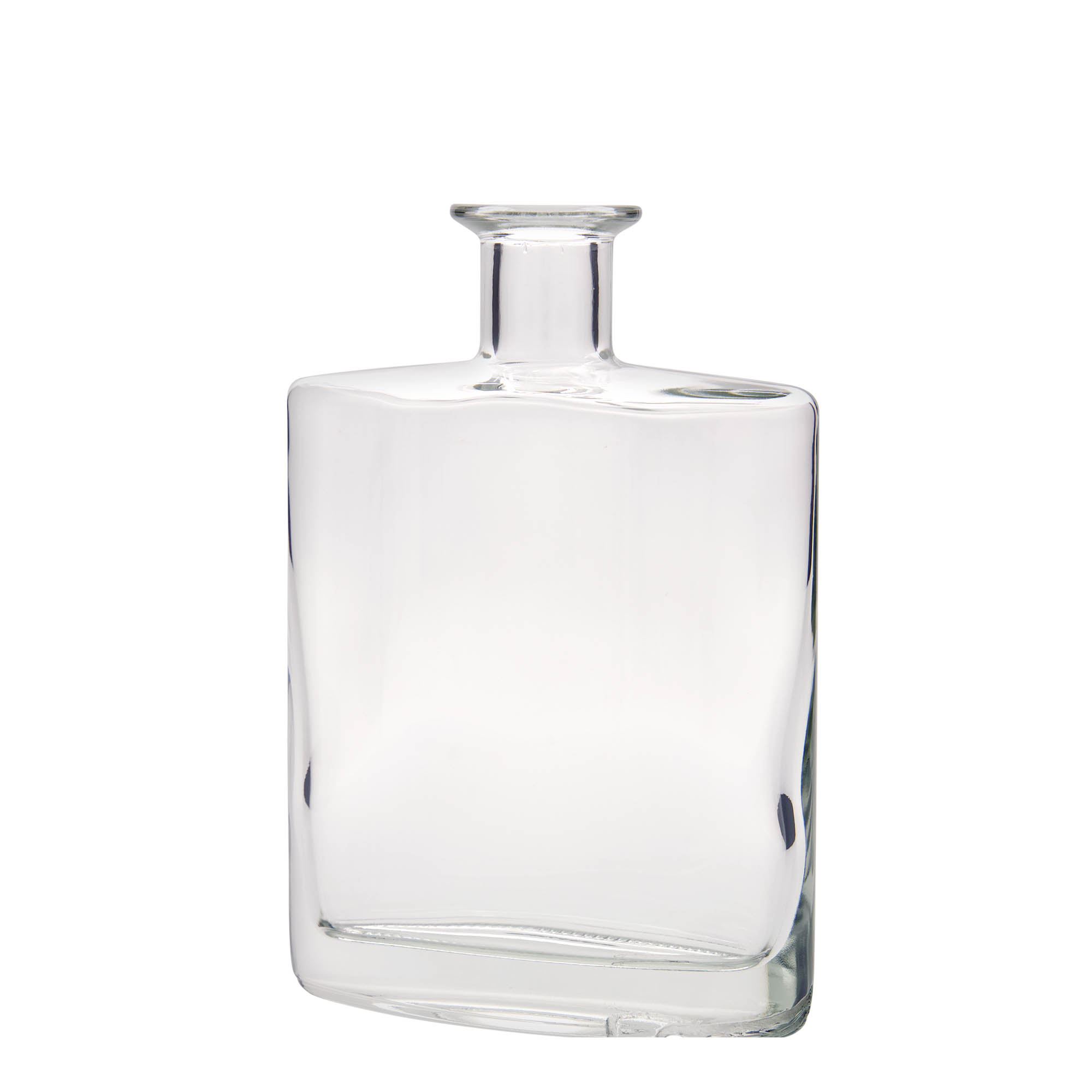 Garrafa de vidro de 700 ml 'Zorbas', oval, boca: cortiça