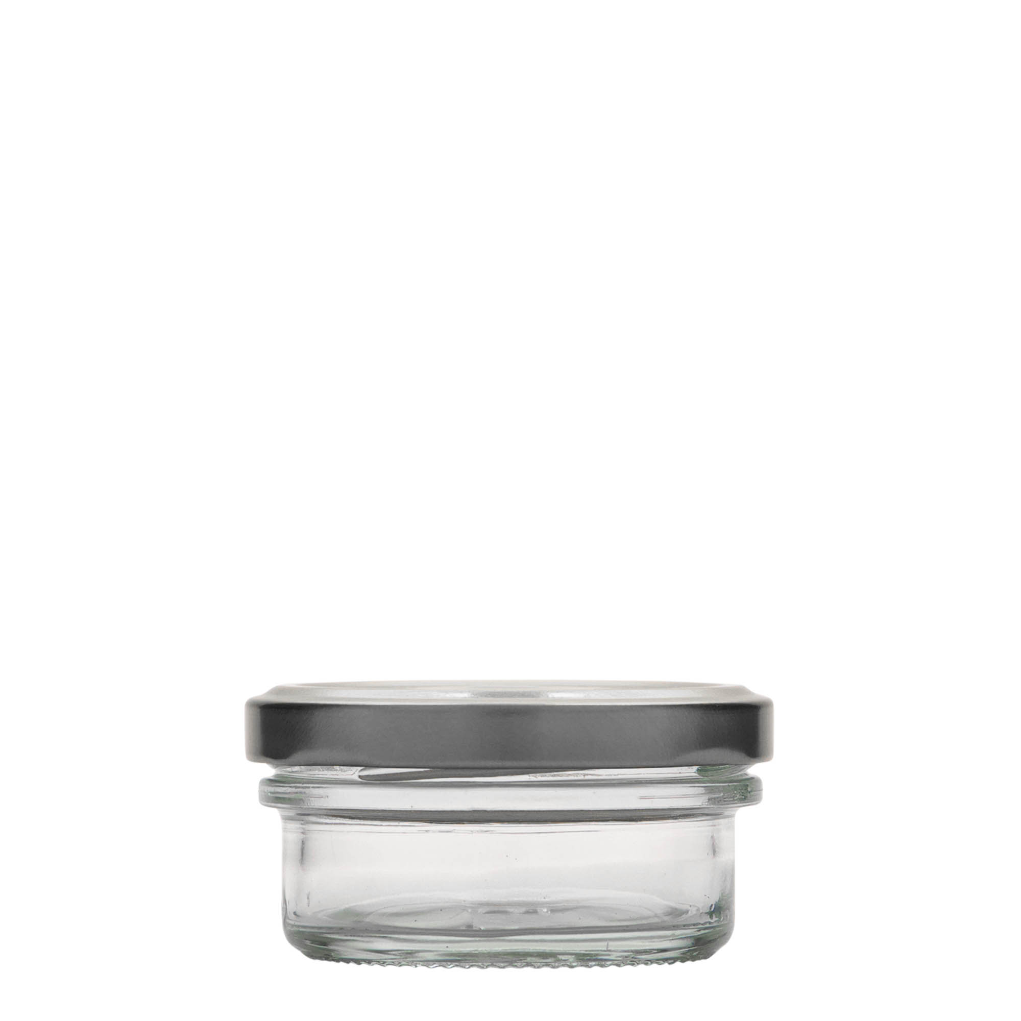 65 ml frasco de vidro plano, boca: Twist-Off (TO 66)