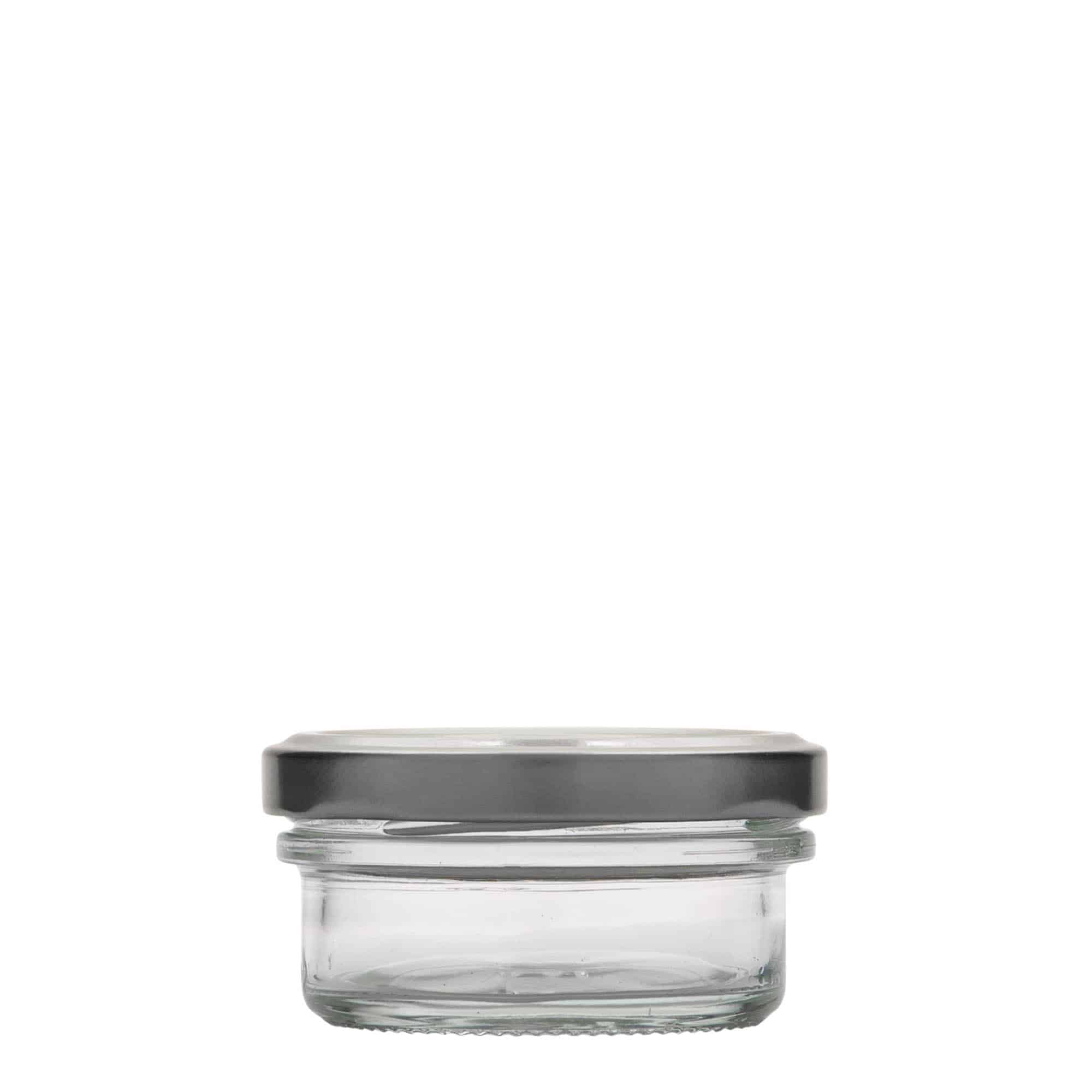 65 ml frasco de vidro plano, boca: Twist-Off (TO 66)