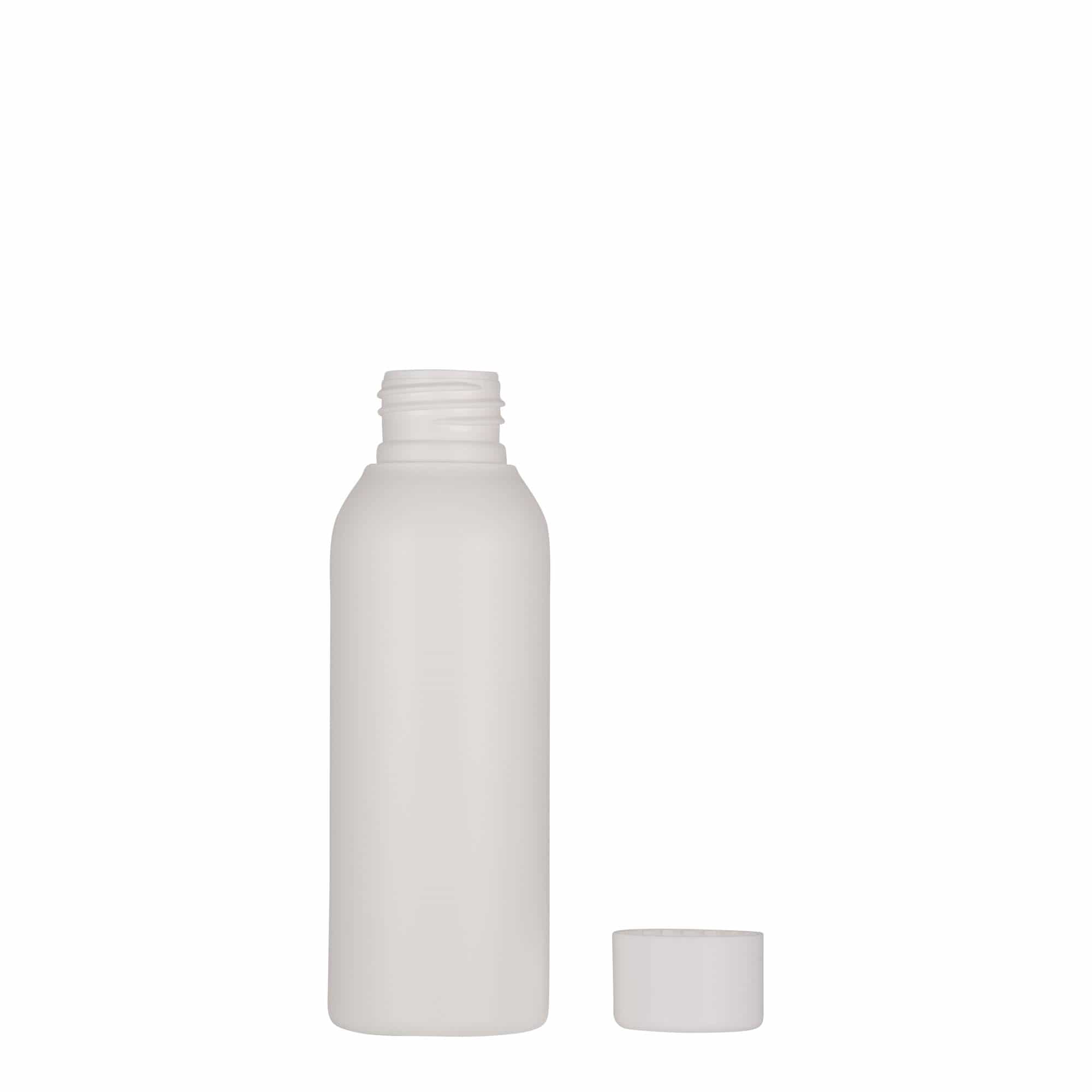 Frasco de plástico de 100 ml 'Tuffy', HDPE, branco, bocal: 24/410