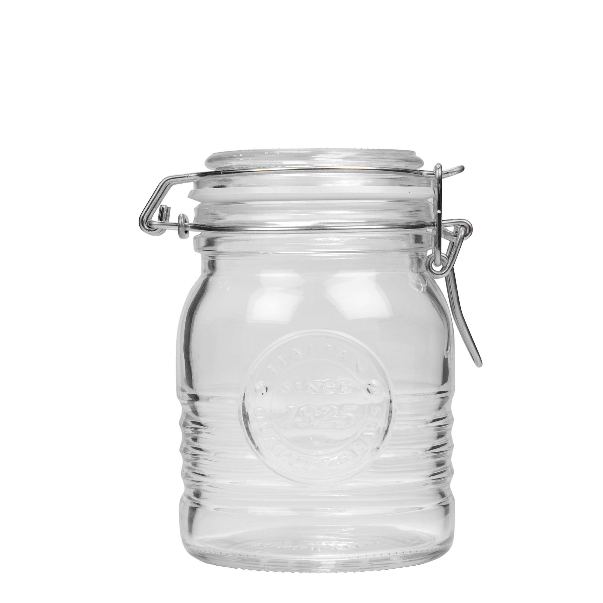 Frasco de vidro com fecho de alavanca de 500 ml 'Officina 1825', Boca: fecho de alavanca Frasco de vidro com fecho de alavanca de 500 ml 'Officina 1825', Boca: fecho de alavanca