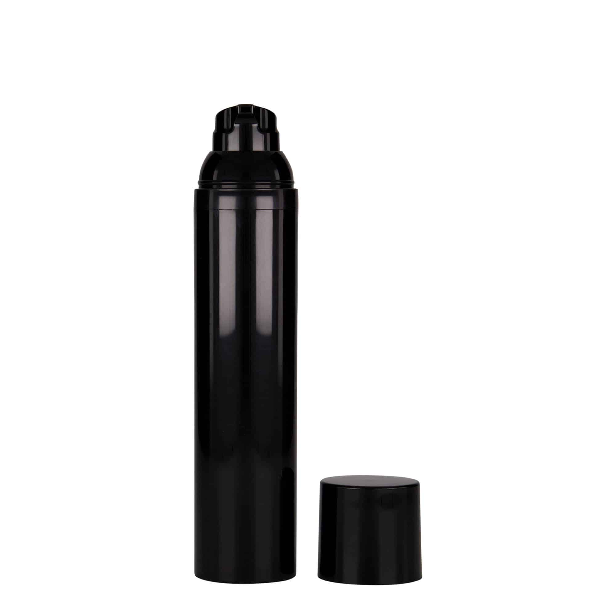 Doseador Airless 100 ml 'Mezzo', plástico PP, preto