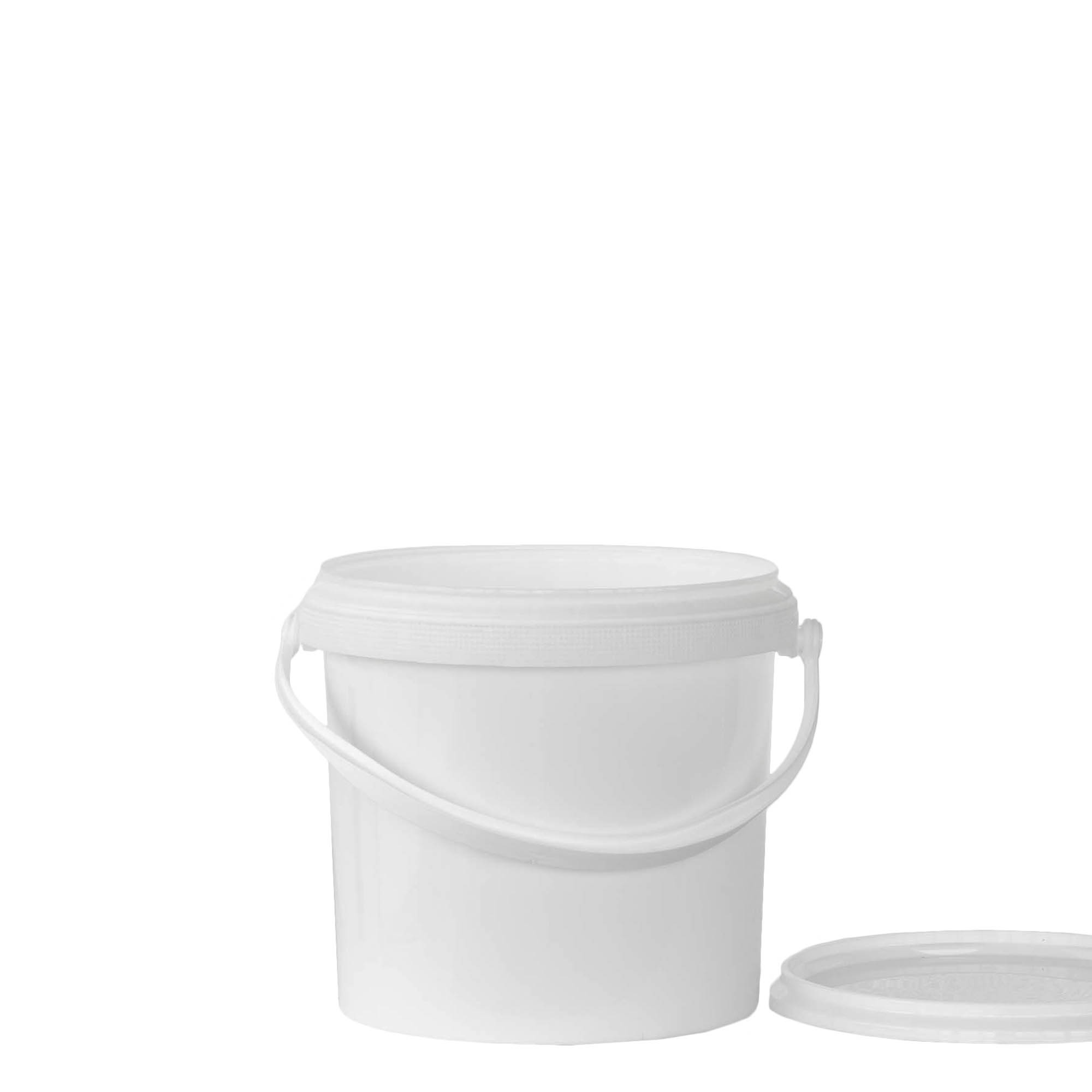 Balde de 2,5 l, plástico PP, branco Balde de 2,5 l, plástico PP, branco