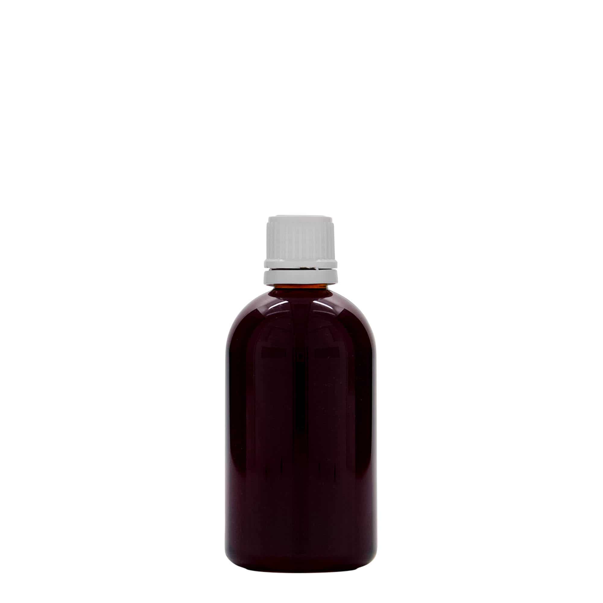 100 ml Frasco de medicamentos PET 'Easy Living', plástico, boca: DIN 18