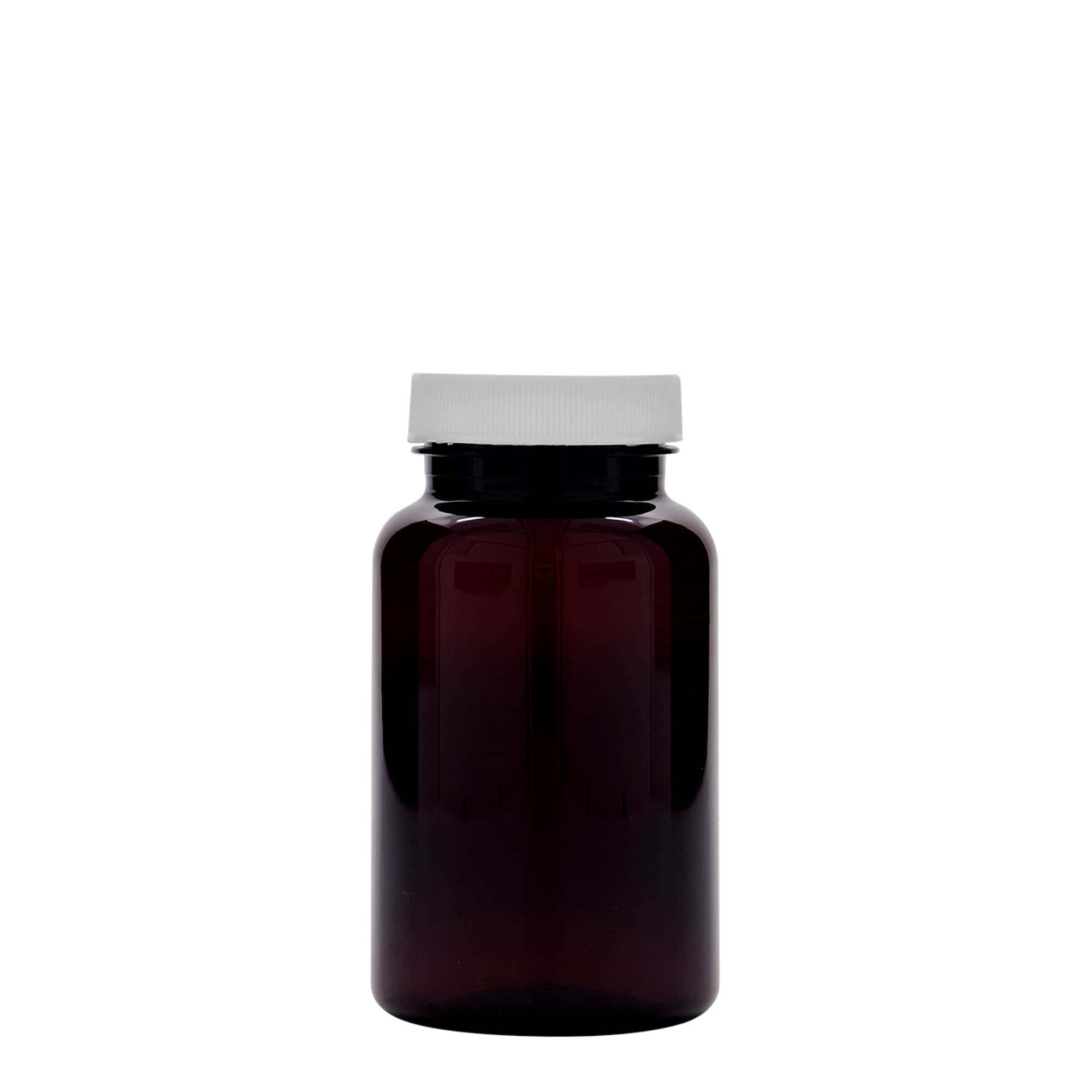 200 ml PET-Packer, plástico, castanho, boca: GPI 45/400