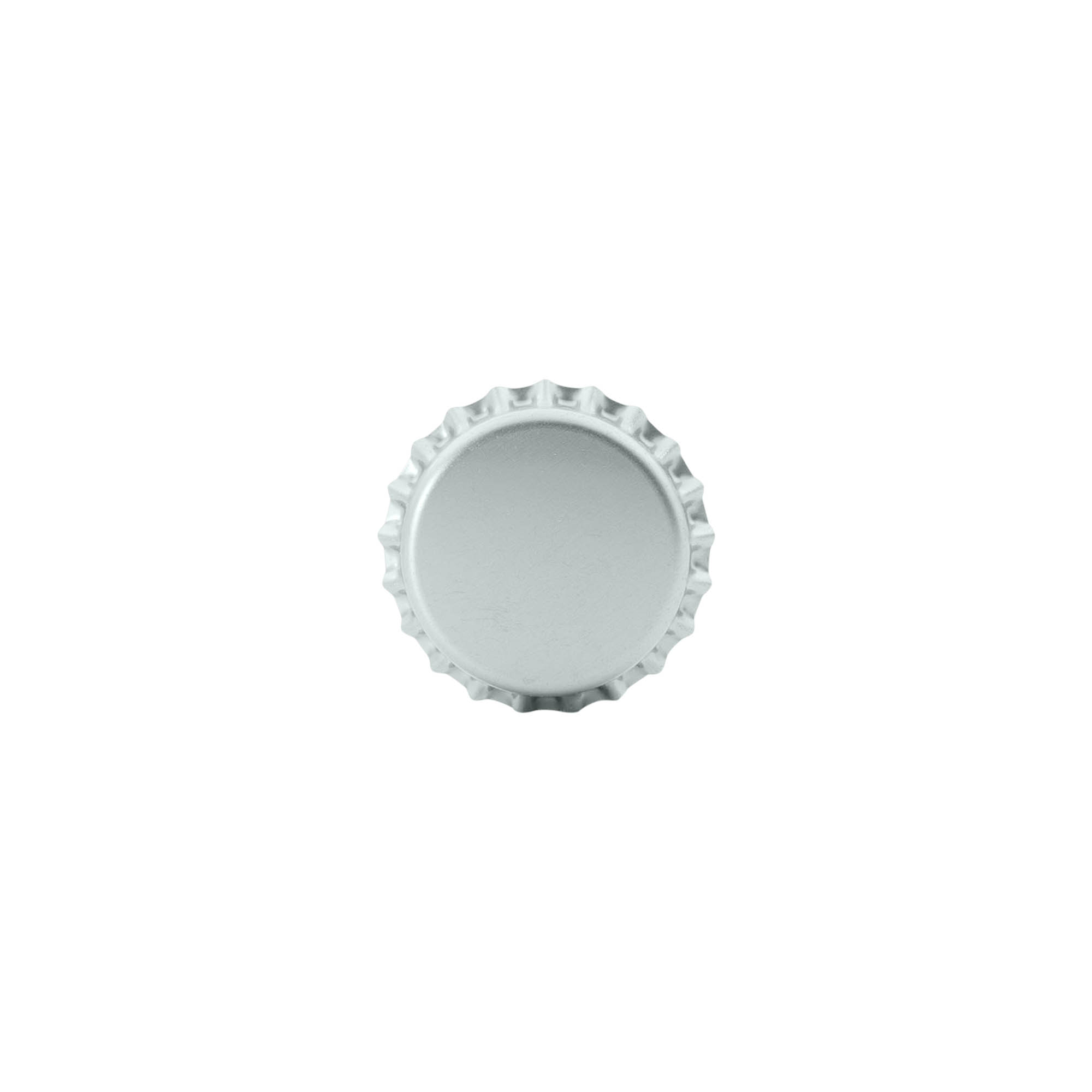 Tampas de garrafa 26 mm, metal, prateado Tampas de garrafa 26 mm, metal, prateado