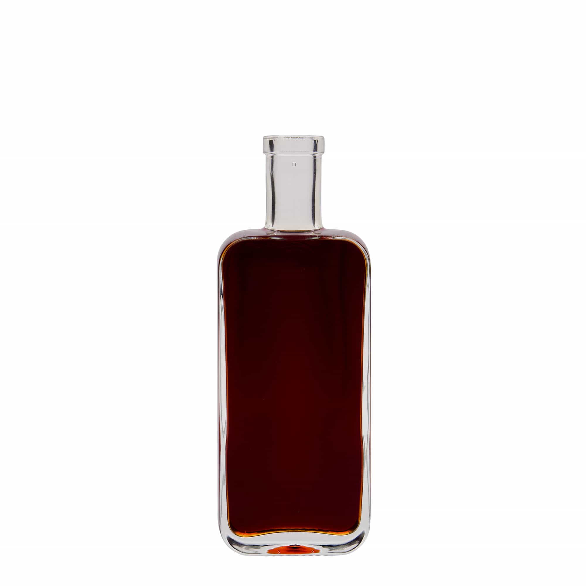 Frasco de vidro de 200 ml 'Nice', retangular, boca: cortiça Frasco de vidro de 200 ml 'Nice', retangular, boca: cortiça