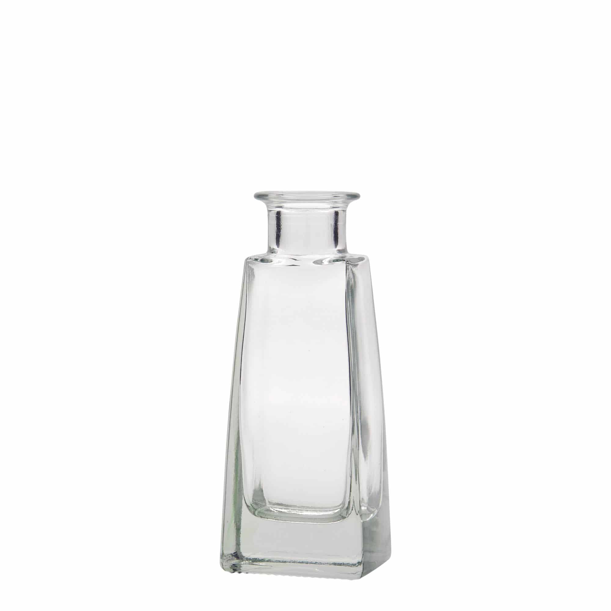 Frasco de vidro de 100 ml 'Timmy', retangular, boca: cortiça Frasco de vidro de 100 ml 'Timmy', retangular, boca: cortiça