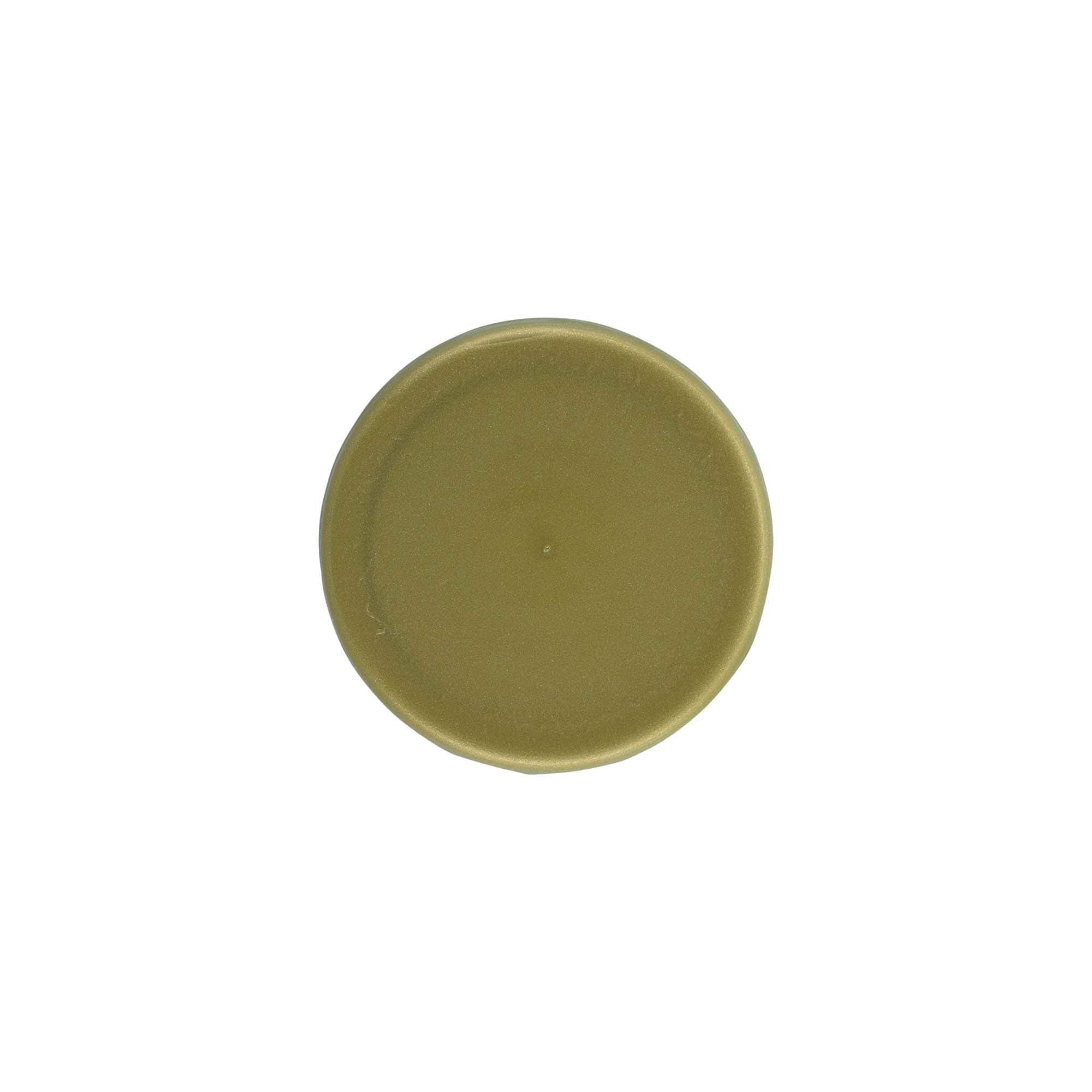 Tampa de encaixe para pote de cerâmica de gargalo estreito, plástico HDPE, dourado Tampa de encaixe para pote de cerâmica de gargalo estreito, plástico HDPE, dourado
