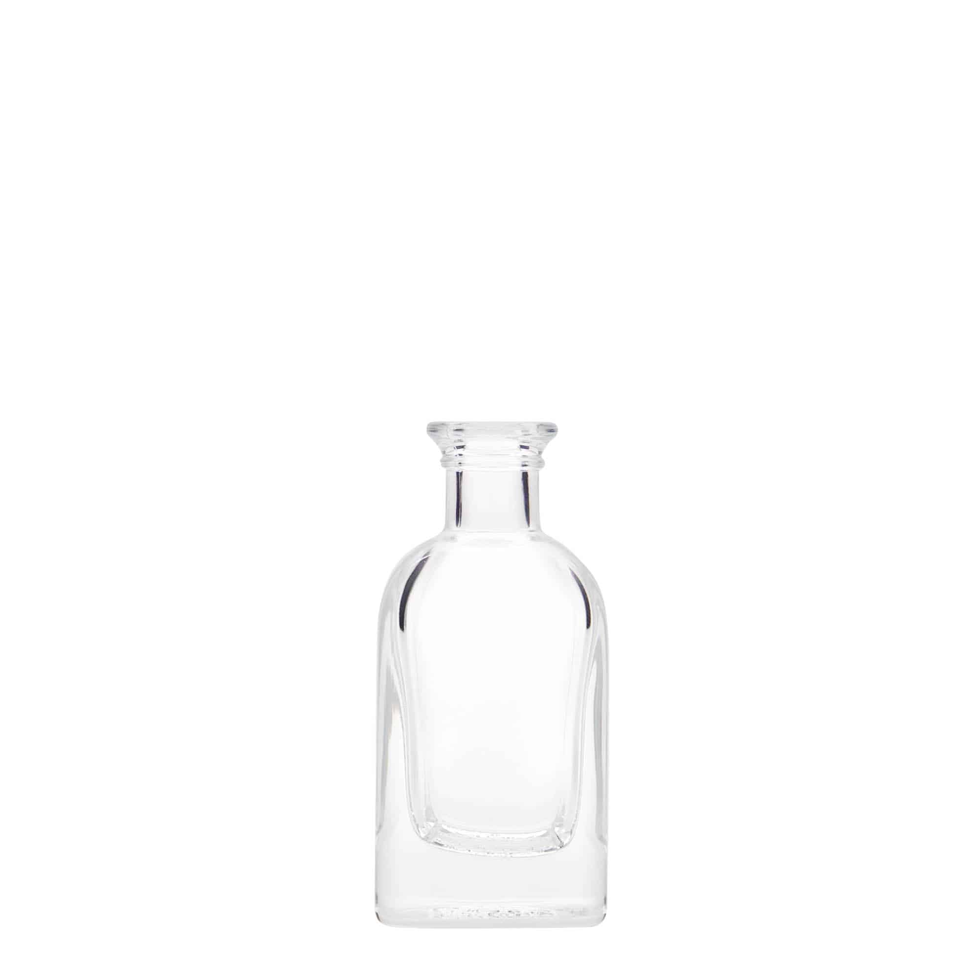 Frasco de vidro de 40 ml Apotheker Carré, quadrado, gargalo: cortiça