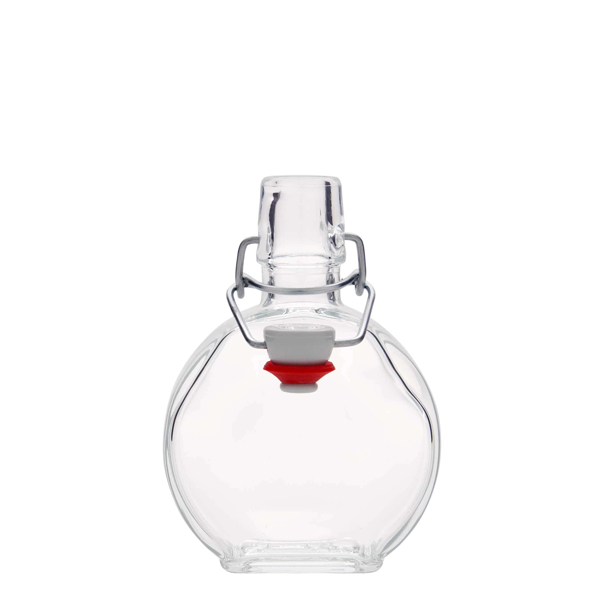Frasco de vidro de 200 ml 'Sensatione', retangular, boca: fecho de mola