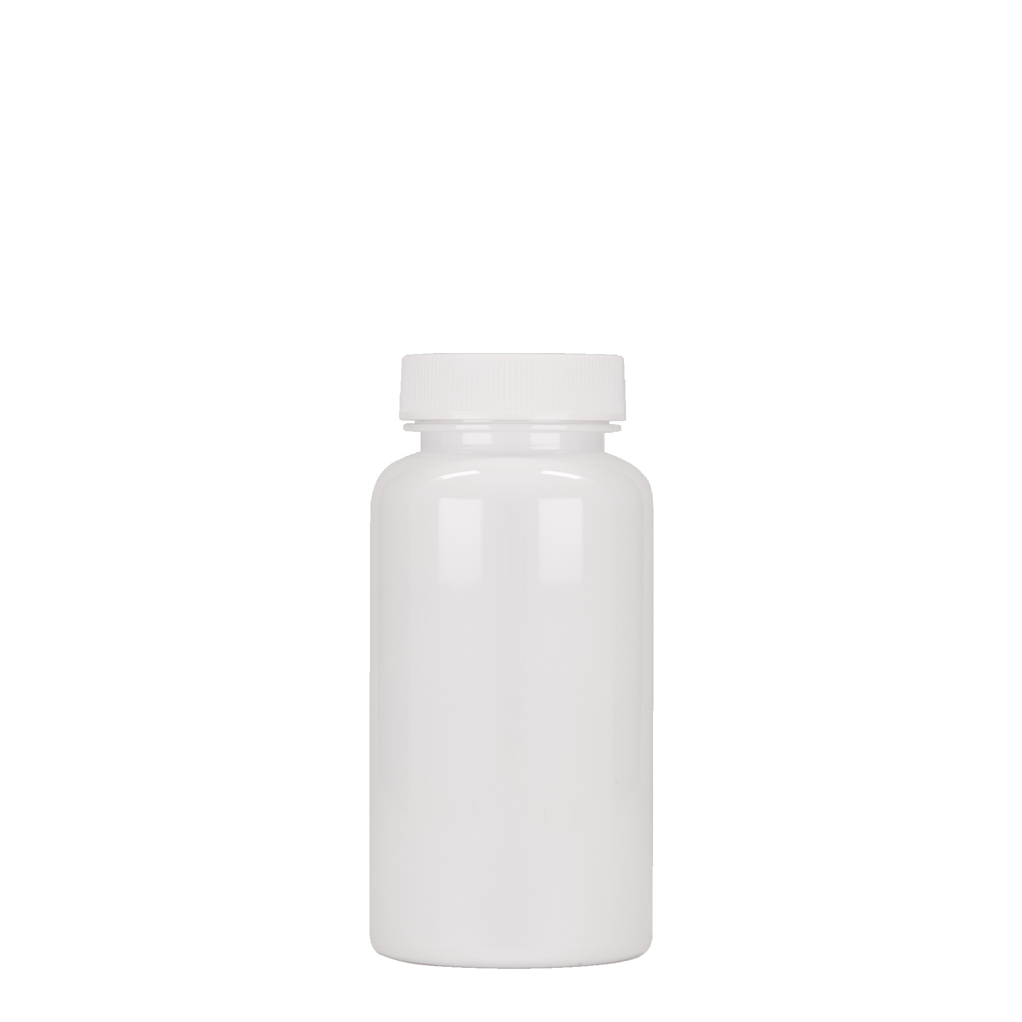 150 ml PET-Packer, plástico, branco, boca: GPI 38/400