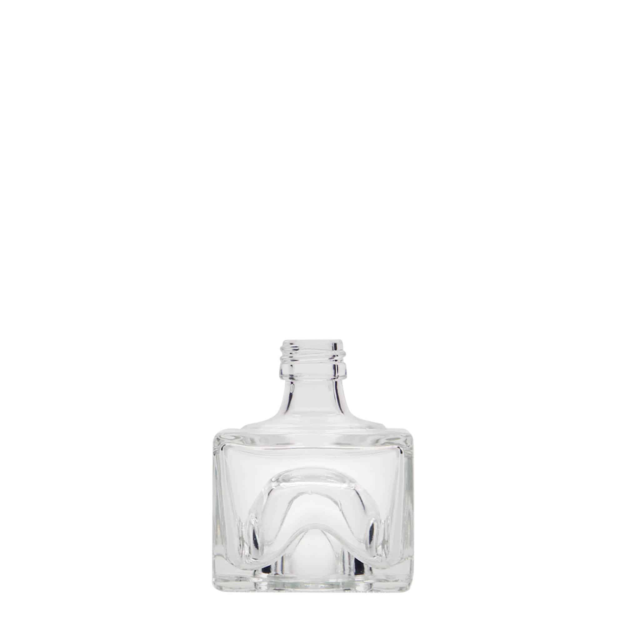 40 ml Garrafa de vidro 'Cocolores', quadrada, boca: PP 18 40 ml Garrafa de vidro 'Cocolores', quadrada, boca: PP 18