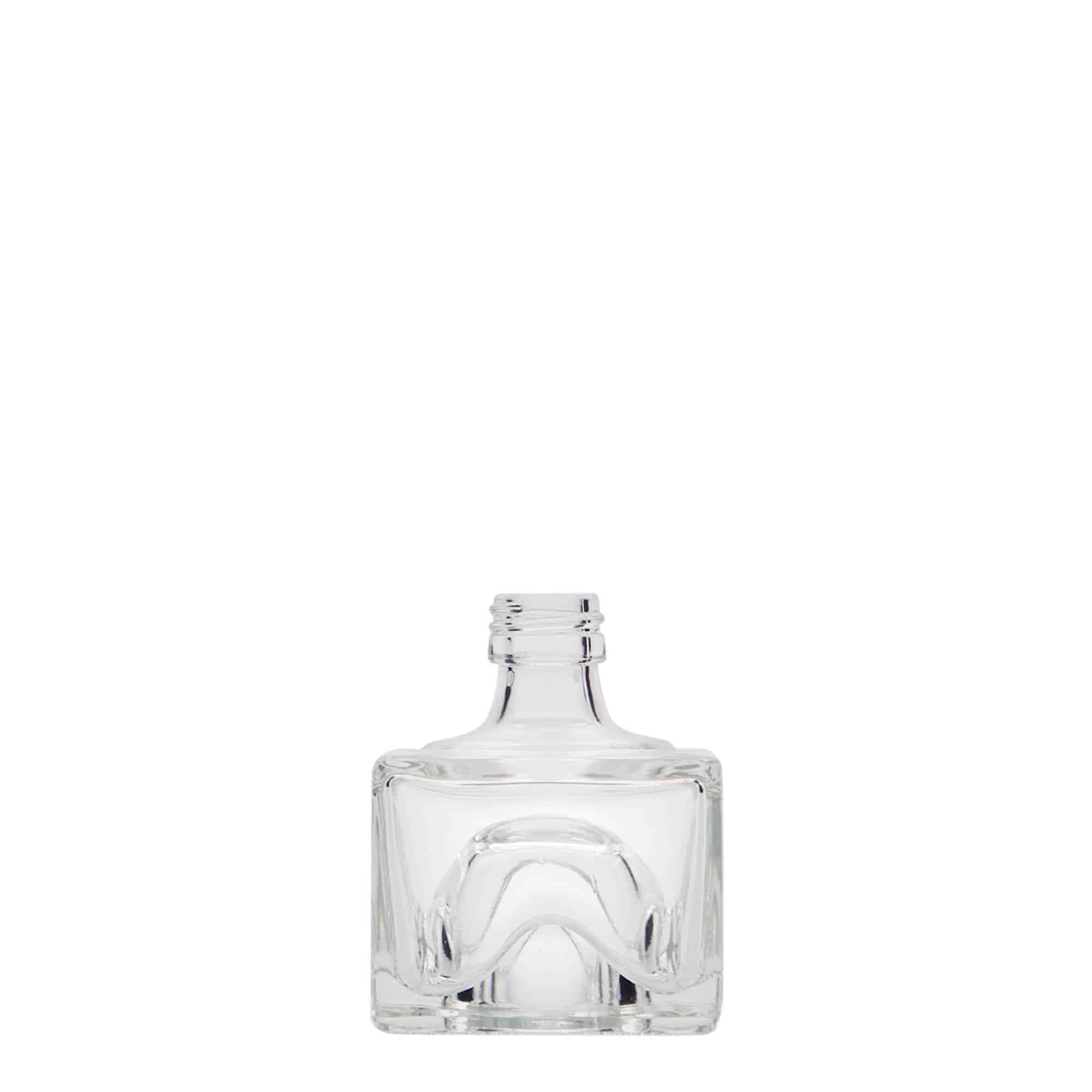 Frasco de vidro de 40 ml 'Cocolores', quadrado, bocal: PP 18