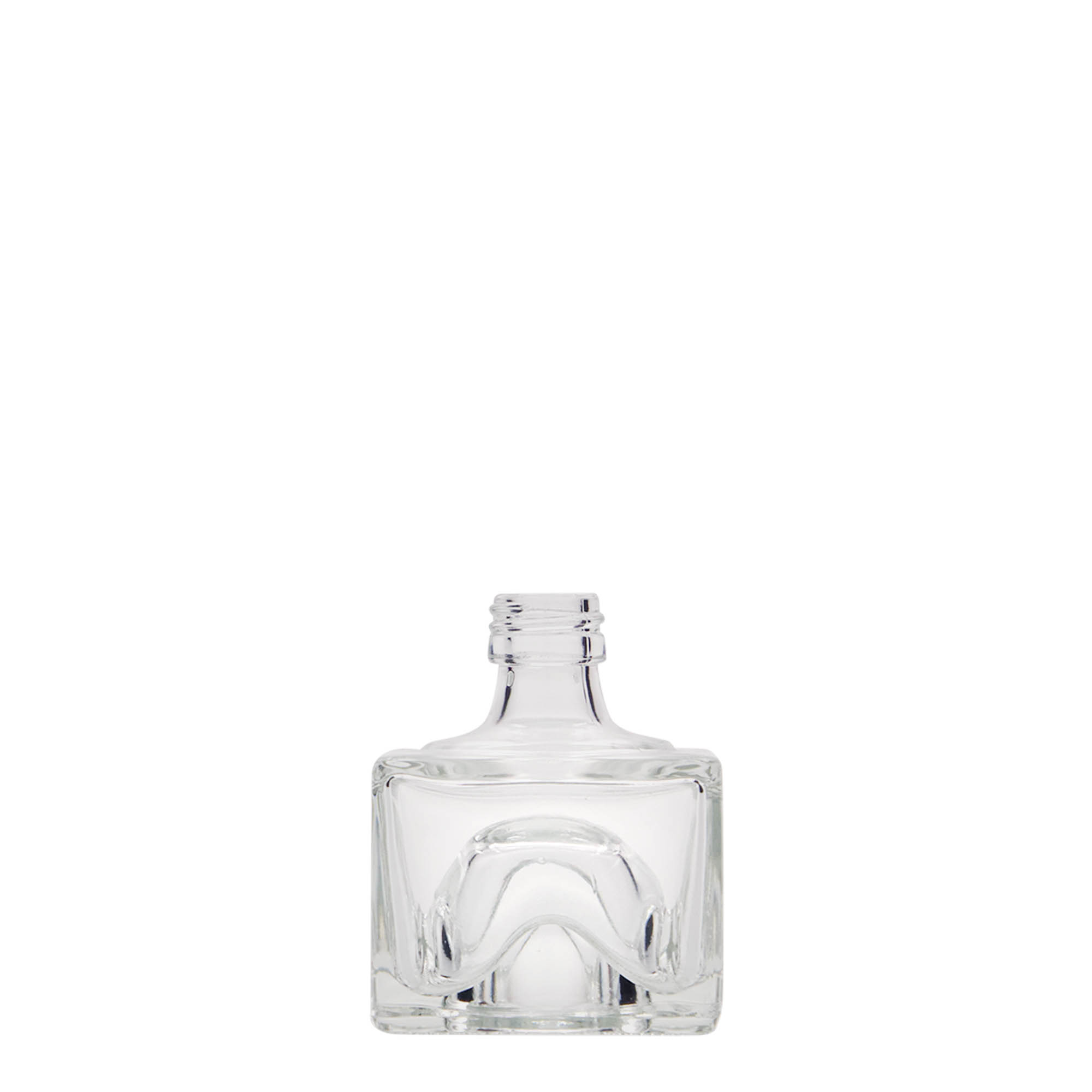 Frasco de vidro de 40 ml 'Cocolores', quadrado, bocal: PP 18