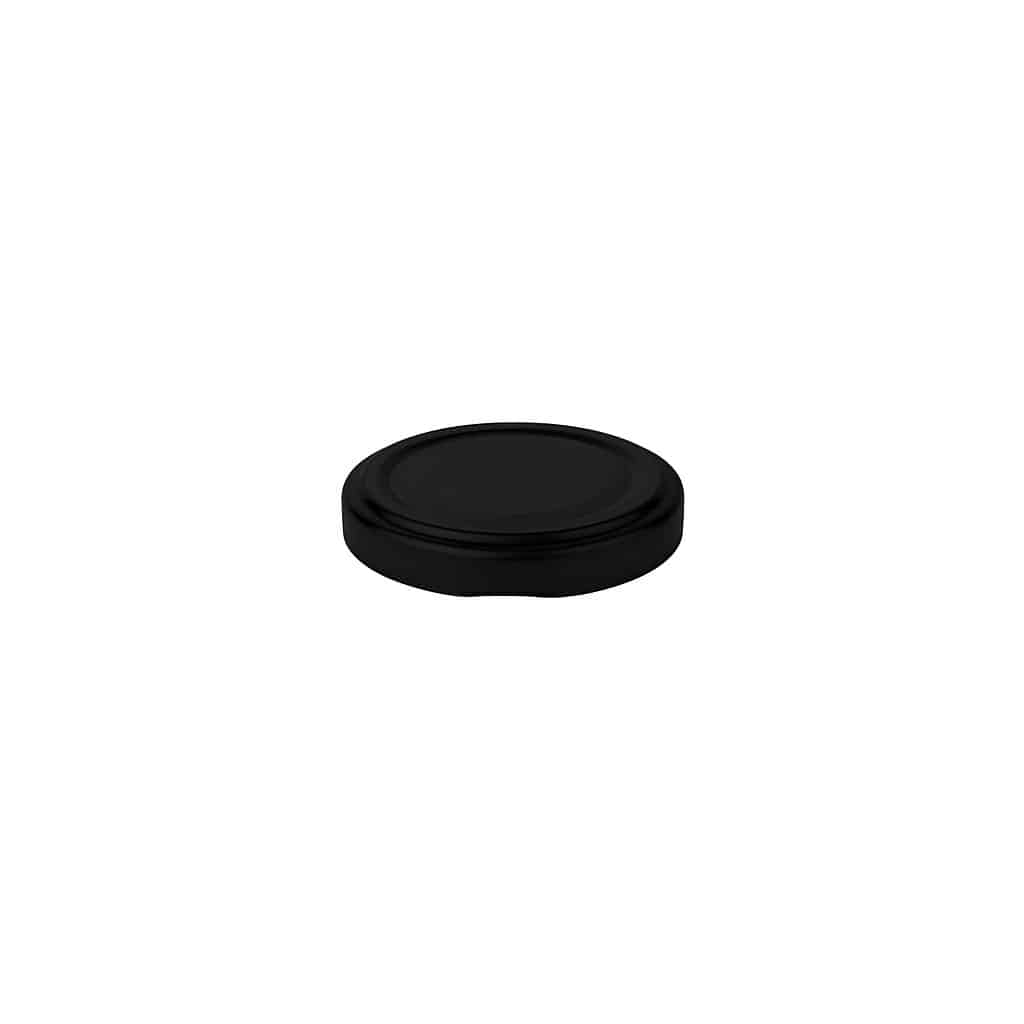 Tampa Twist-Off, folha de flandres, preto, para boca: TO 48 Tampa Twist-Off, folha de flandres, preto, para boca: TO 48