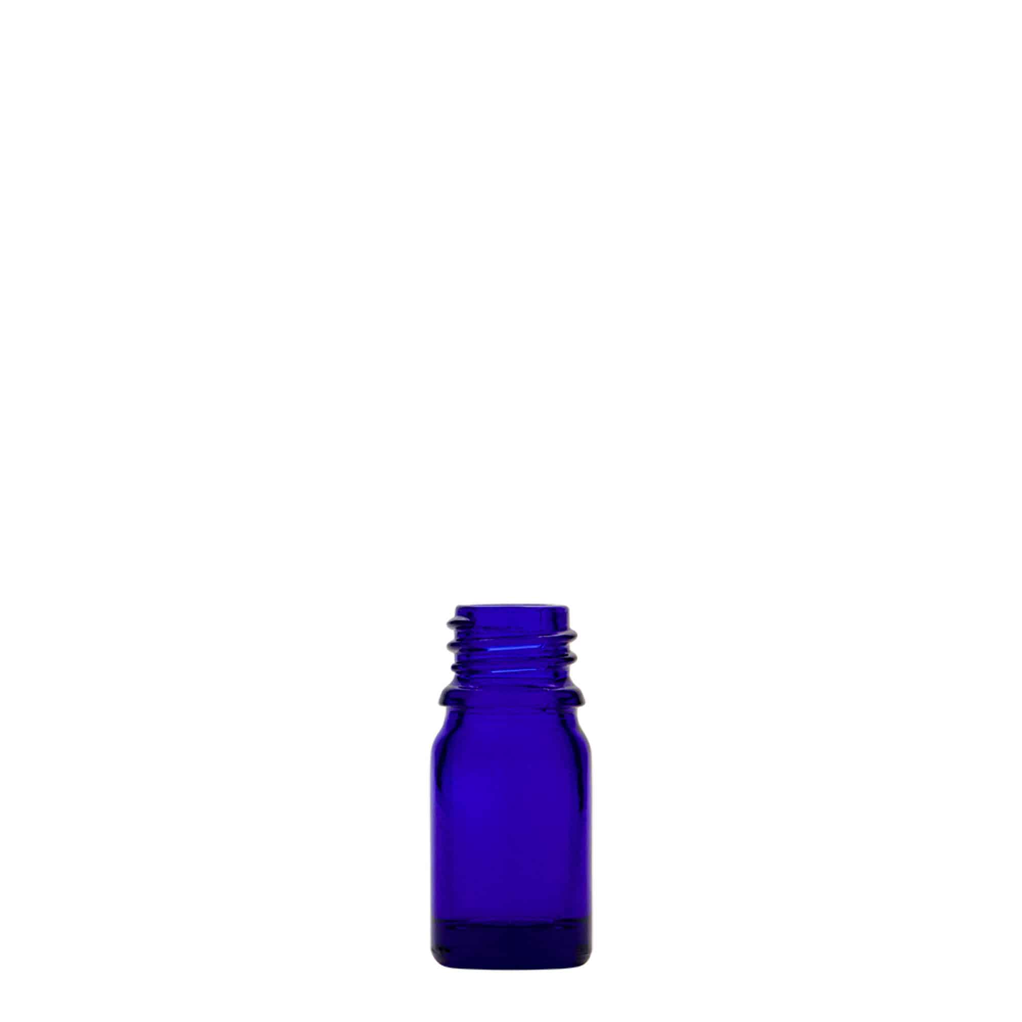 Frasco de medicamento de 5 ml, vidro, azul royal, boca: DIN 18 Frasco de medicamento de 5 ml, vidro, azul royal, boca: DIN 18