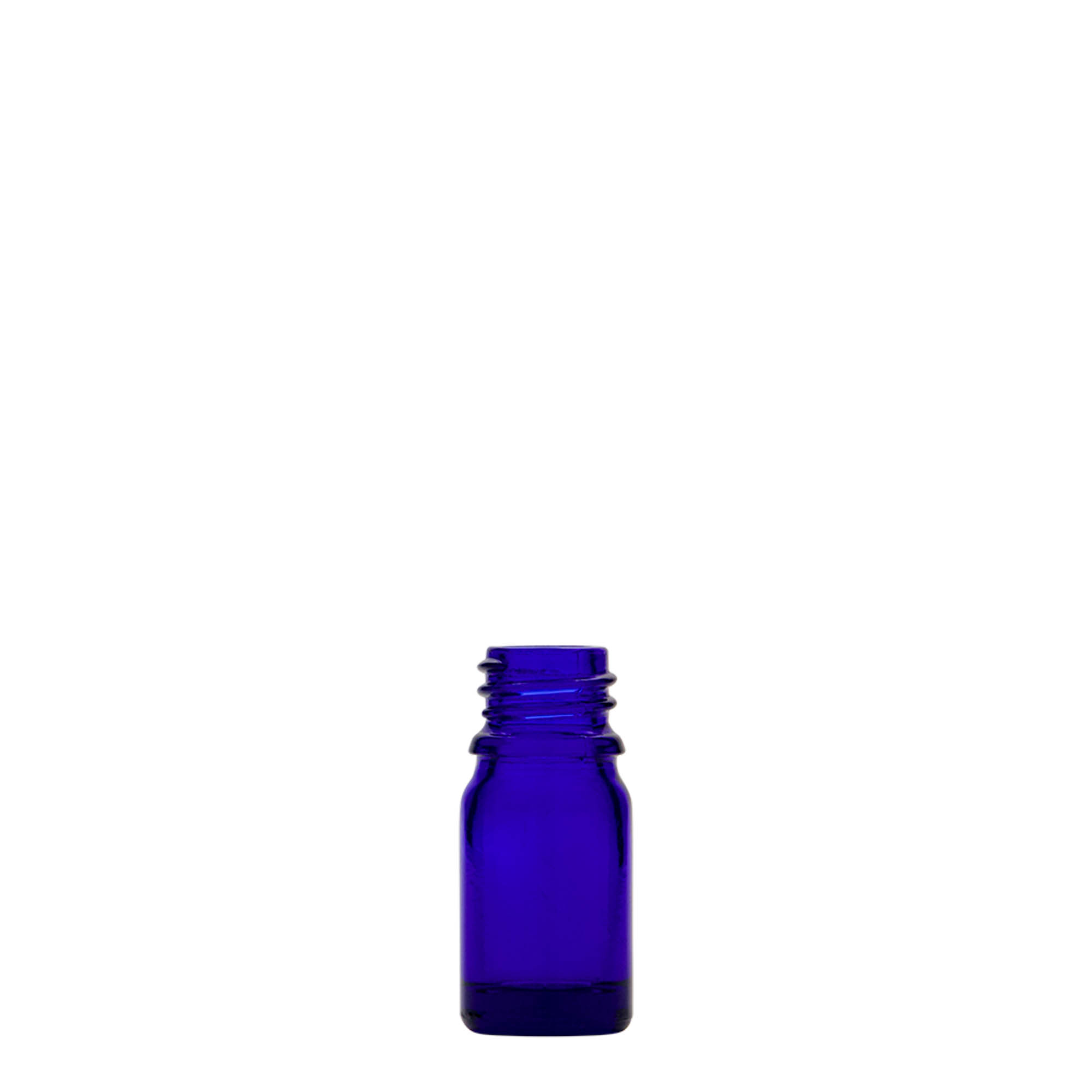 Frasco de medicamento de 5 ml, vidro, azul royal, boca: DIN 18 Frasco de medicamento de 5 ml, vidro, azul royal, boca: DIN 18