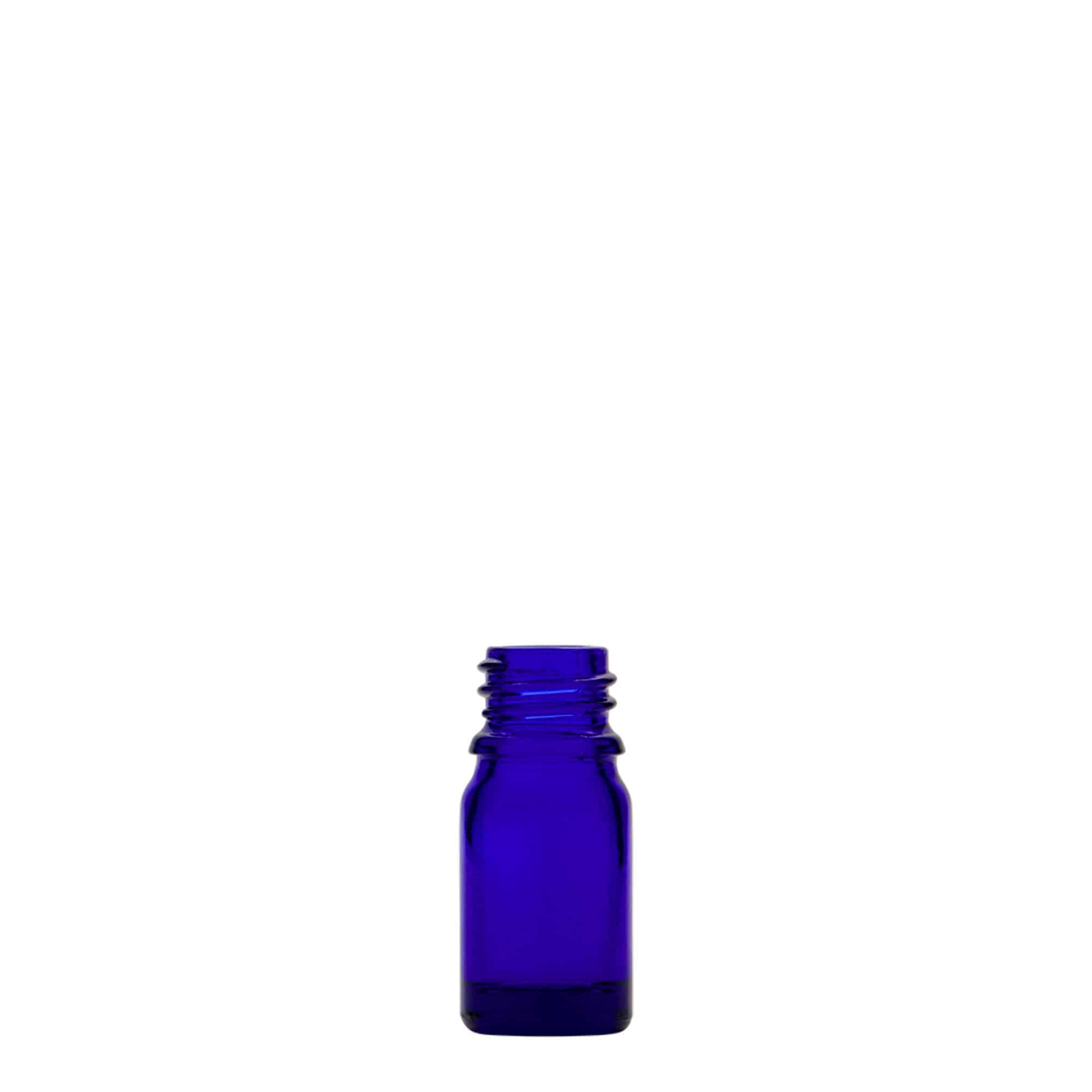 Frasco de medicamento de 5 ml, vidro, azul royal, boca: DIN 18