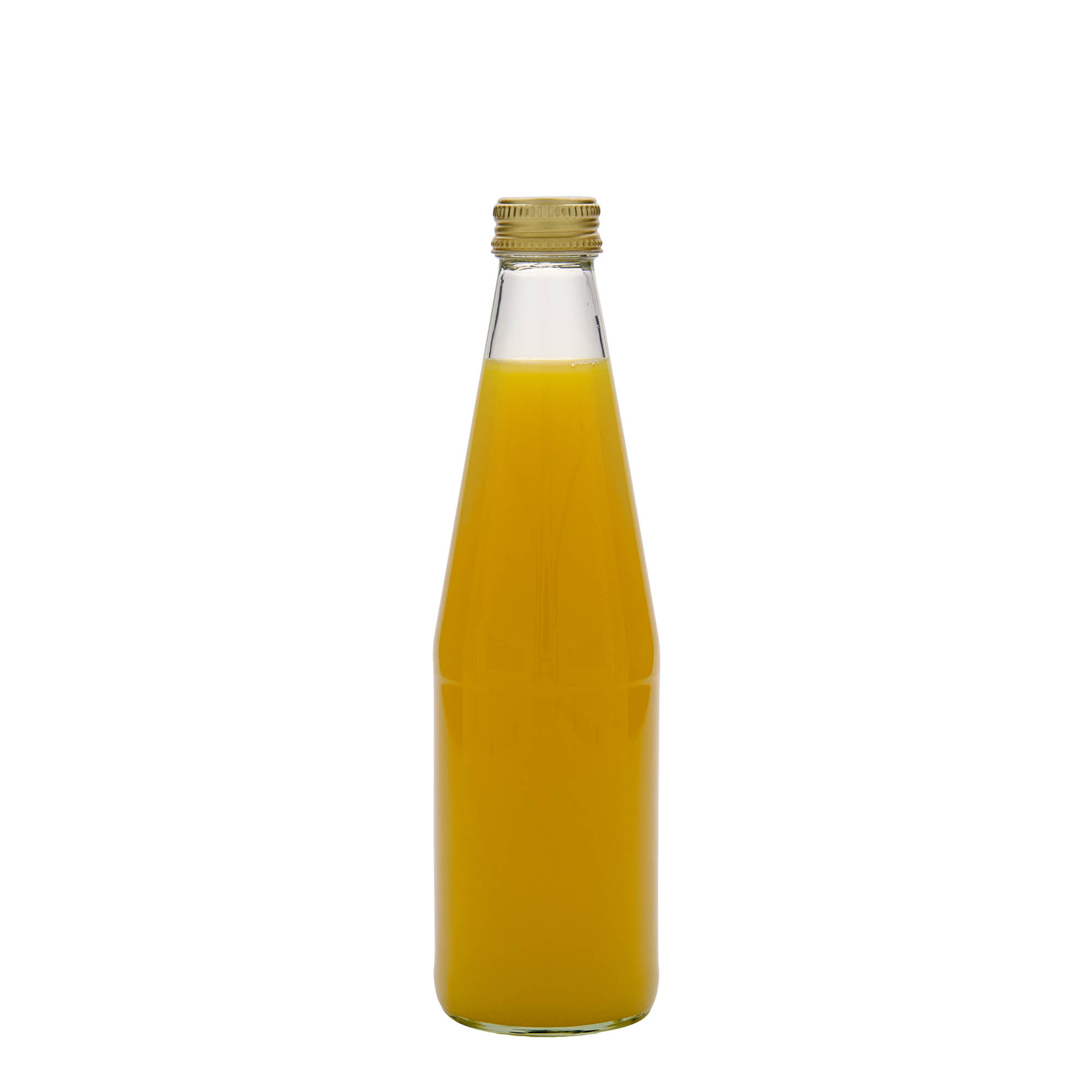 330 ml Garrafa universal em forma de cenoura, vidro, boca: PP 28