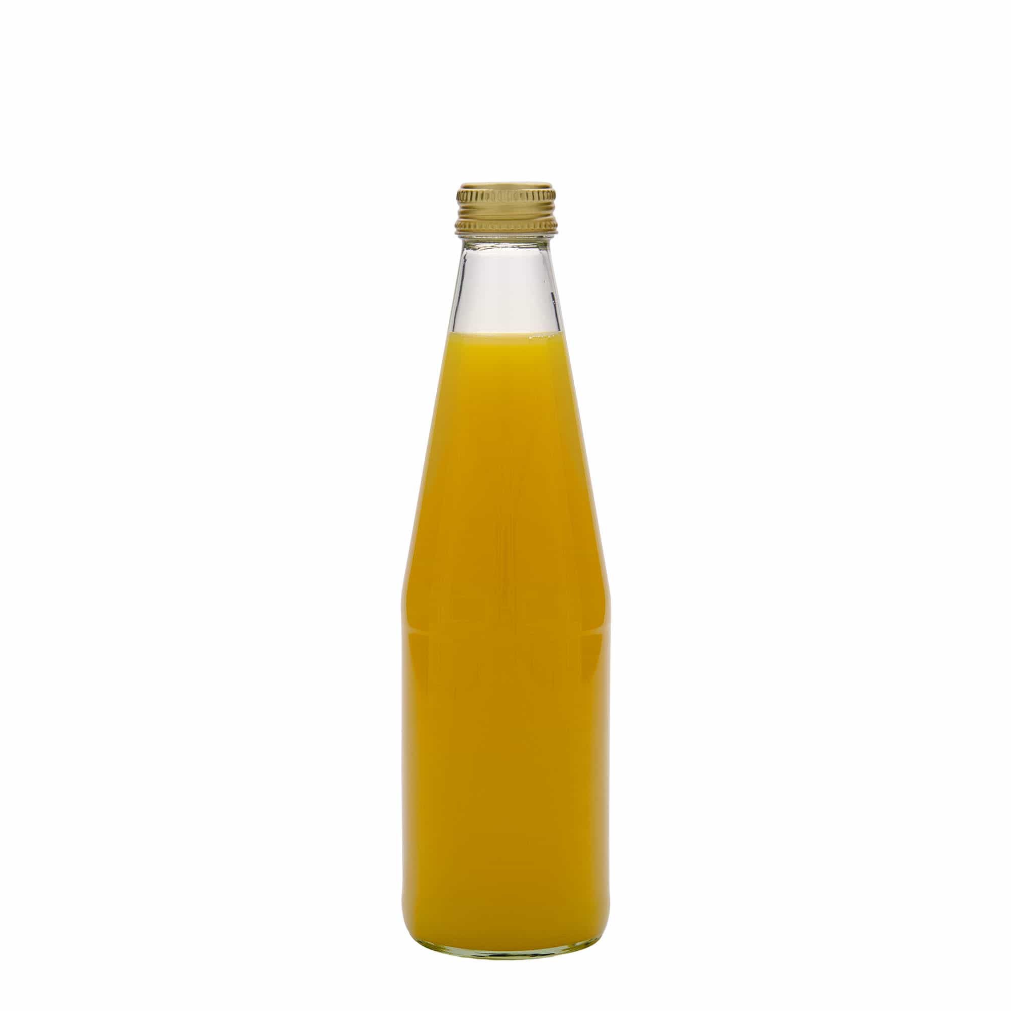 330 ml Garrafa universal em forma de cenoura, vidro, boca: PP 28