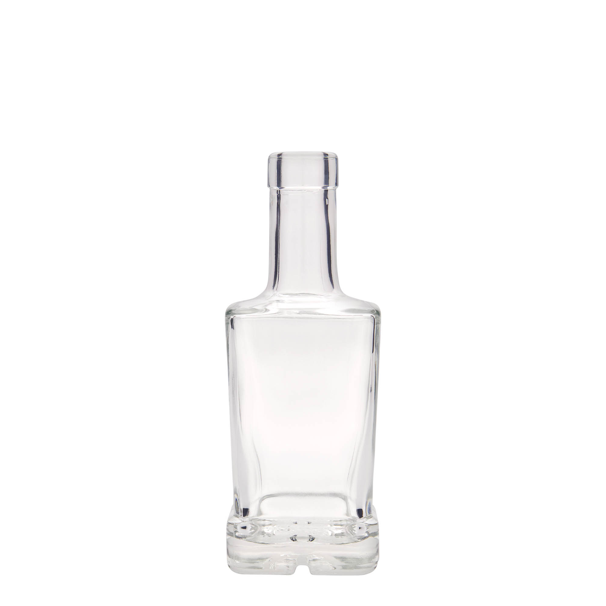 Garrafa de vidro de 250 ml 'Rene', quadrada, abertura: cortiça Garrafa de vidro de 250 ml 'Rene', quadrada, abertura: cortiça