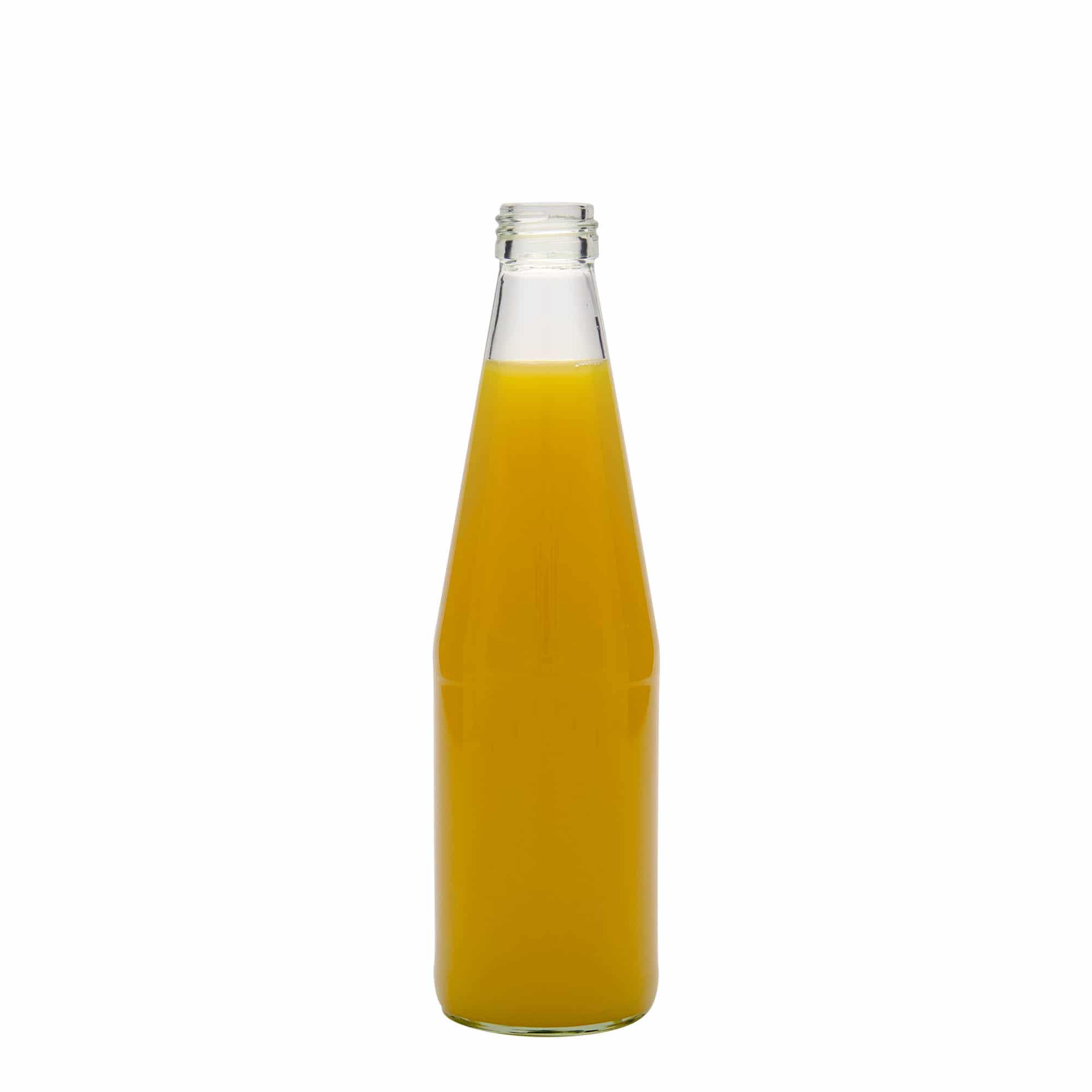 330 ml Garrafa universal em forma de cenoura, vidro, boca: PP 28