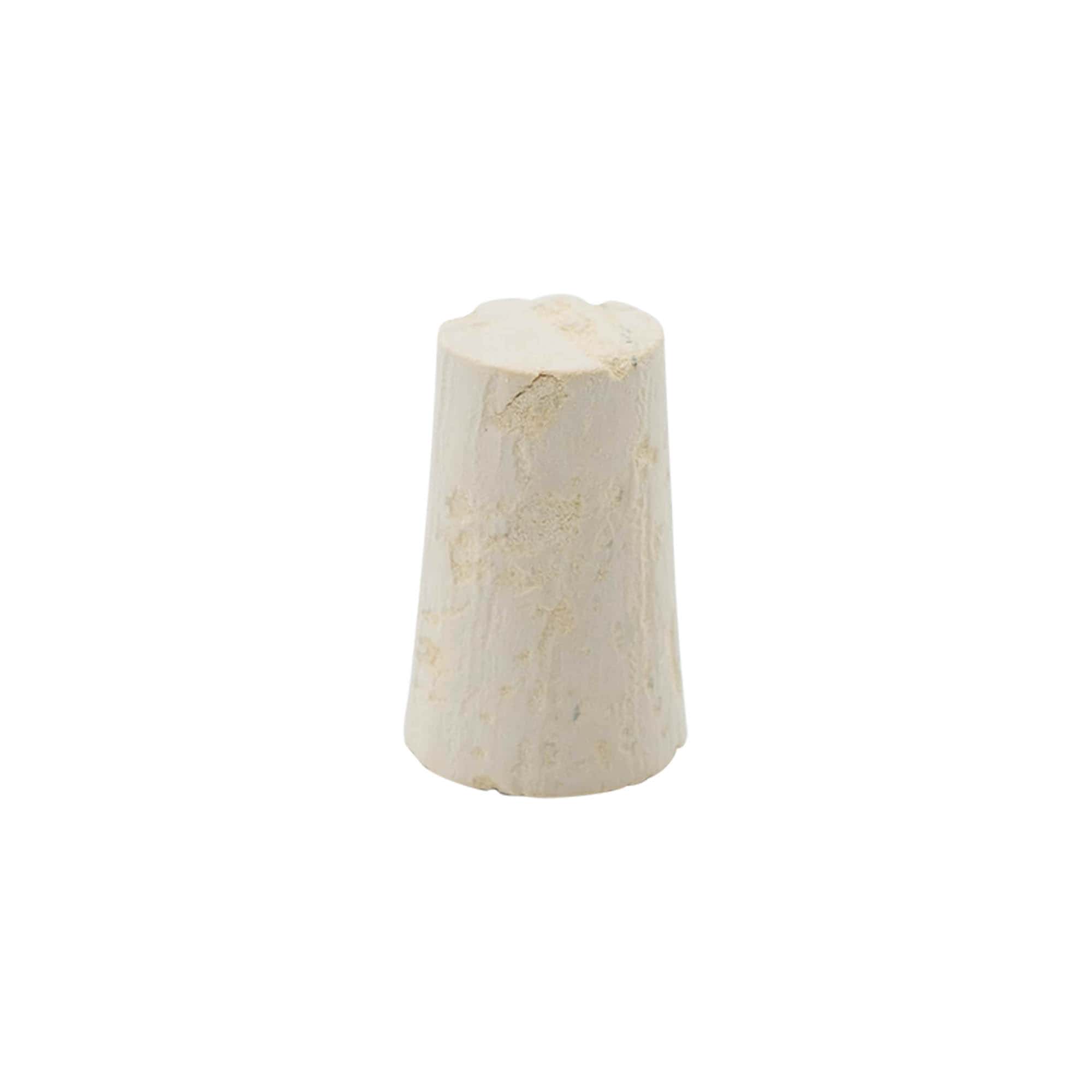 Rolha cónica 17-21 x 33, rolha prensada, bege, para abertura: cortiça
