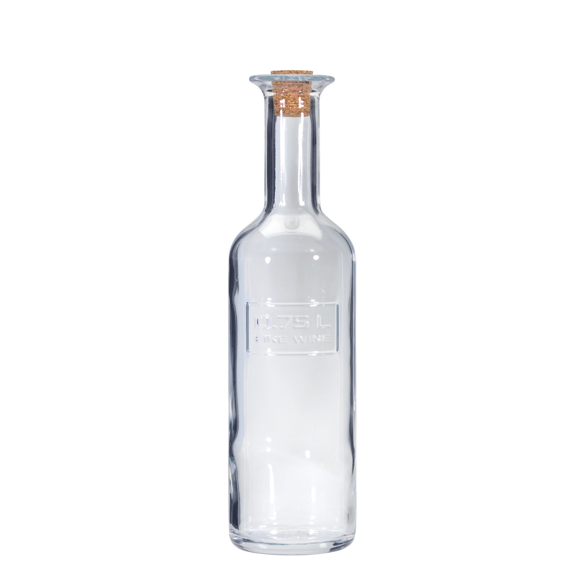 Garrafa de vidro de 750 ml 'Optima Fine Wine', boca: cortiça Garrafa de vidro de 750 ml 'Optima Fine Wine', boca: cortiça
