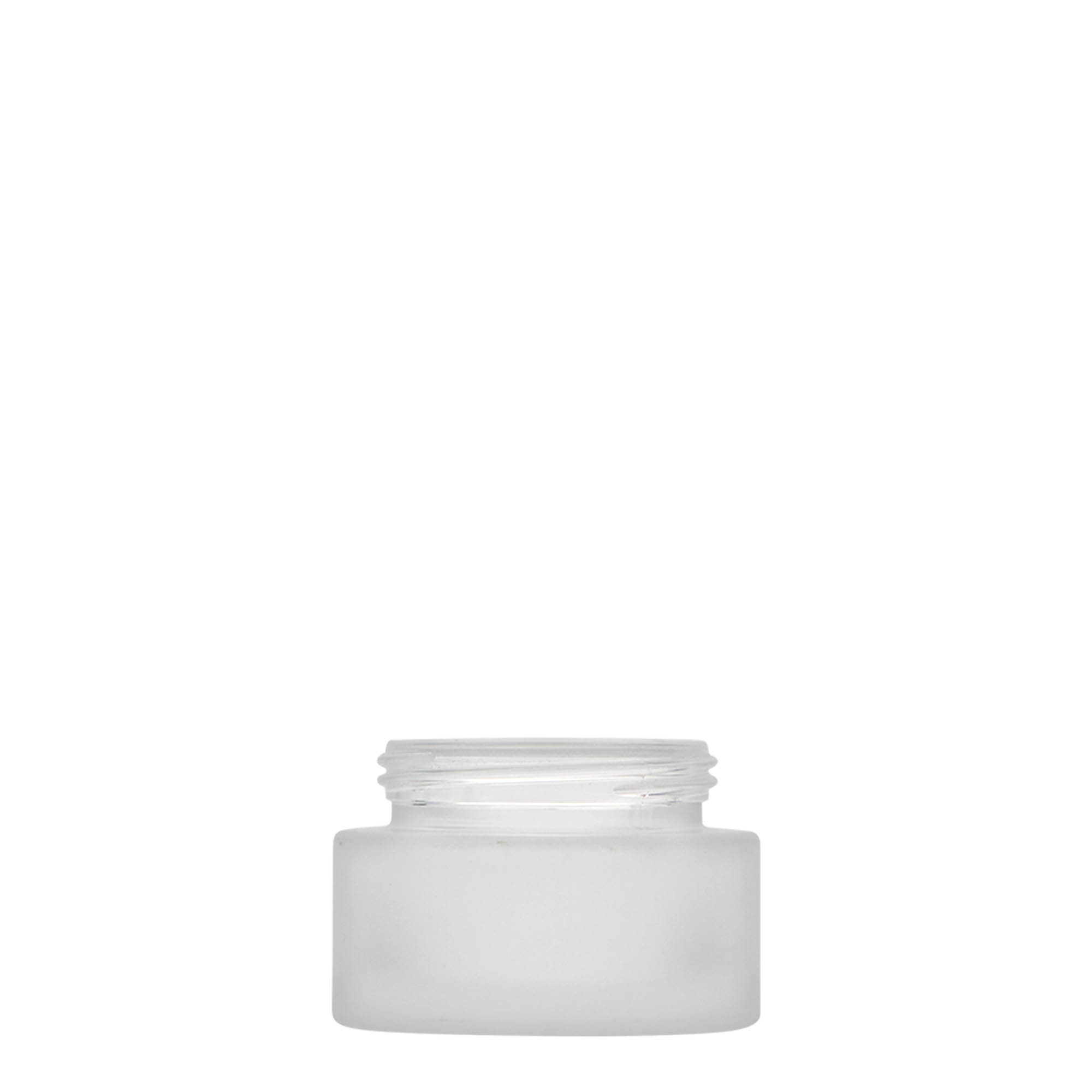 30 ml frasco 'Edição Platina', vidro, fosco, boca: tampa de rosca